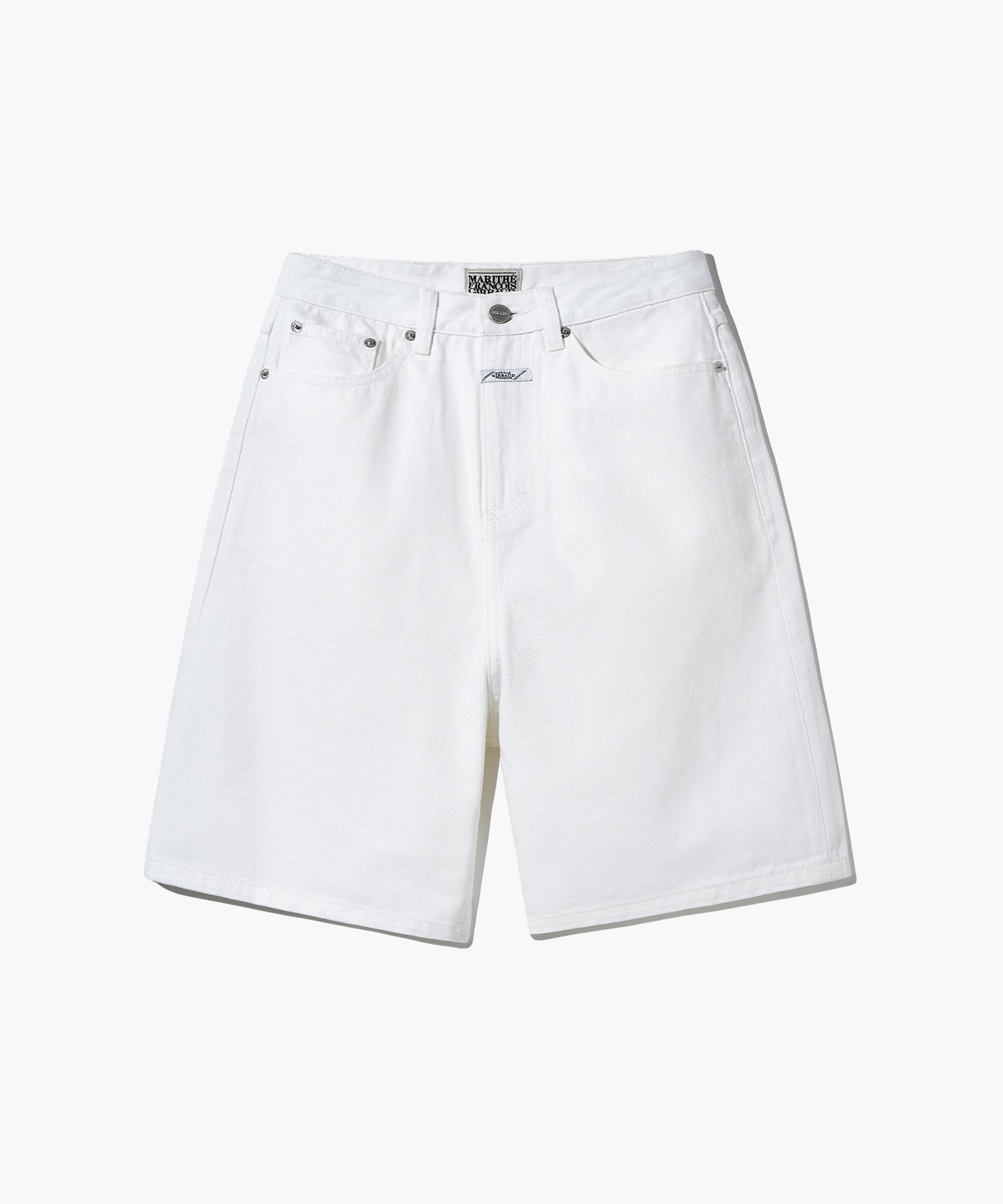 W LONG BERMUDA DENIM PANTS