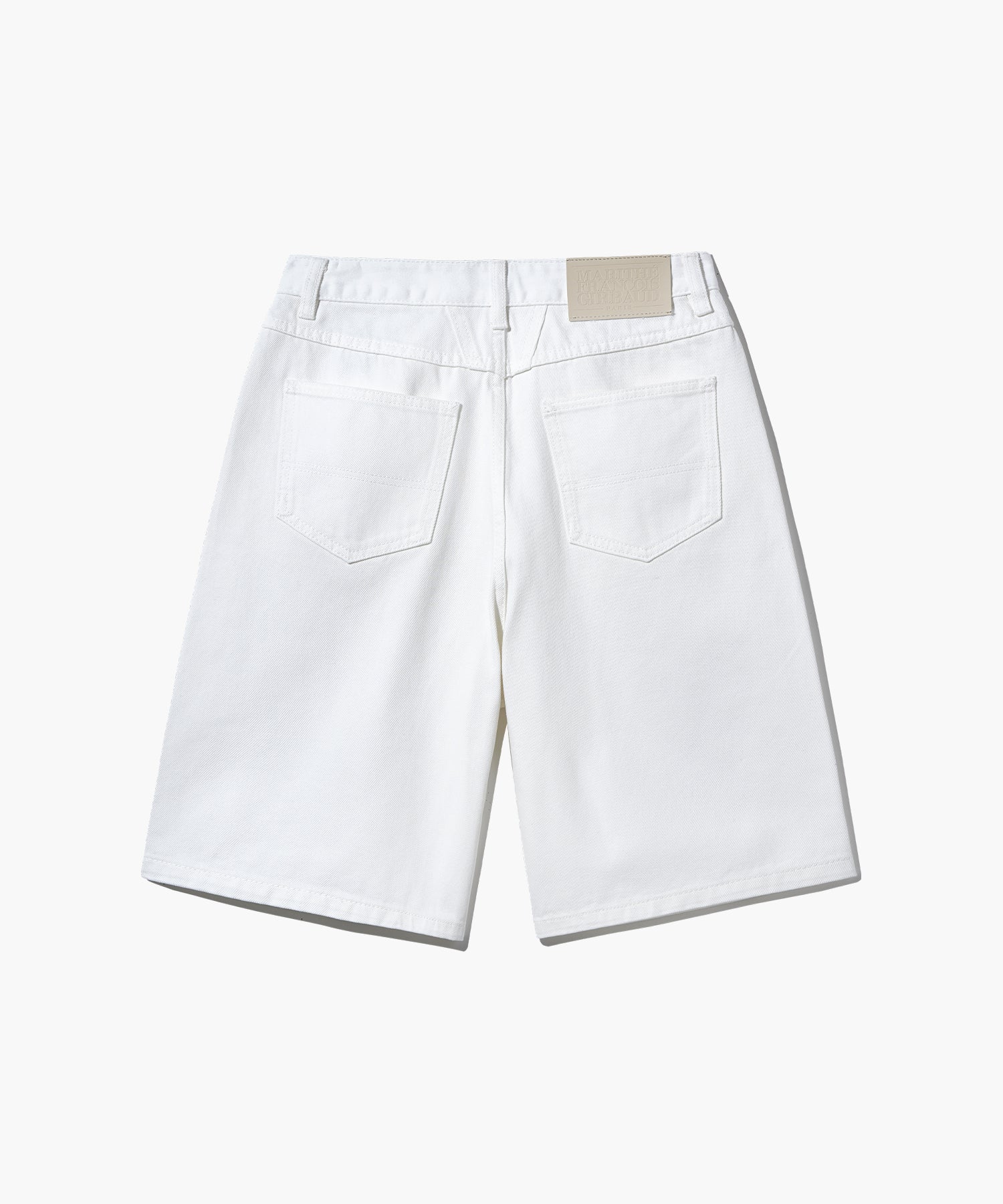 W LONG BERMUDA DENIM PANTS