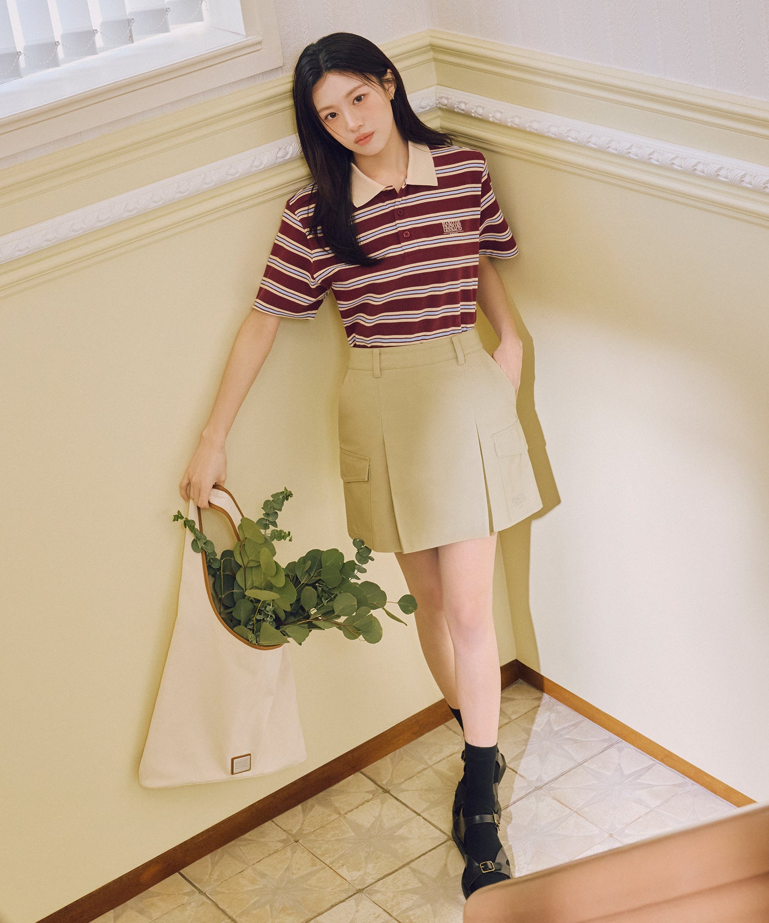 SMALL CLASSIC LOGO PK COLLAR TEE