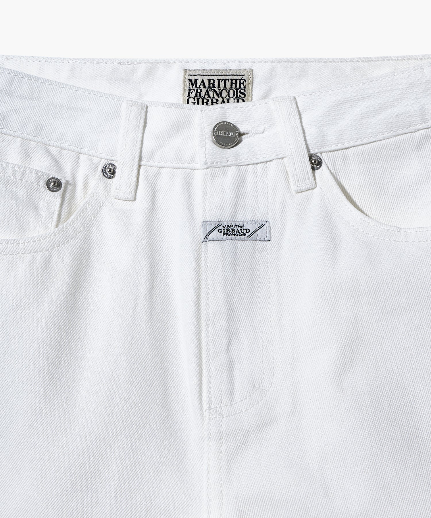 W LONG BERMUDA DENIM PANTS