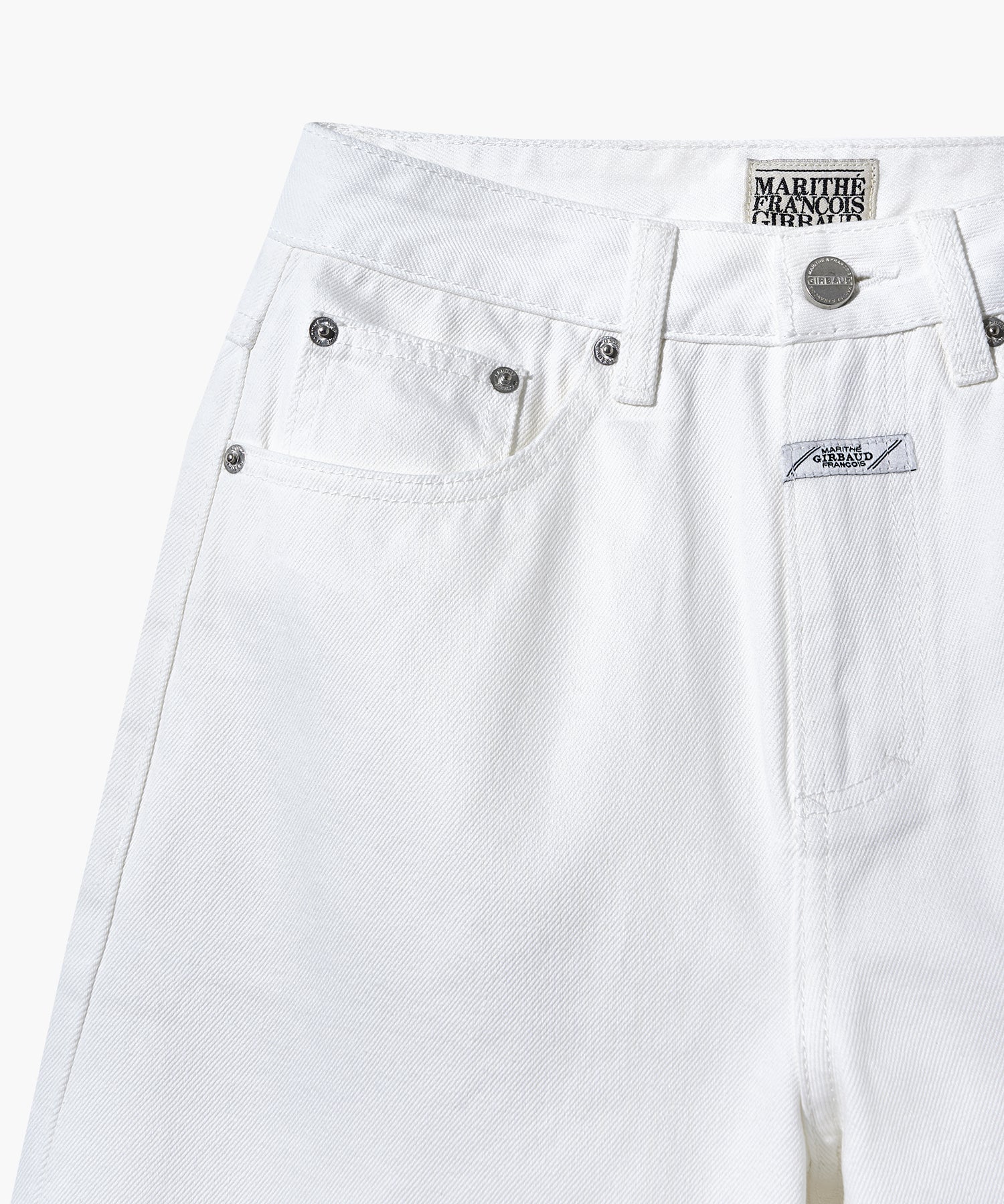 W LONG BERMUDA DENIM PANTS
