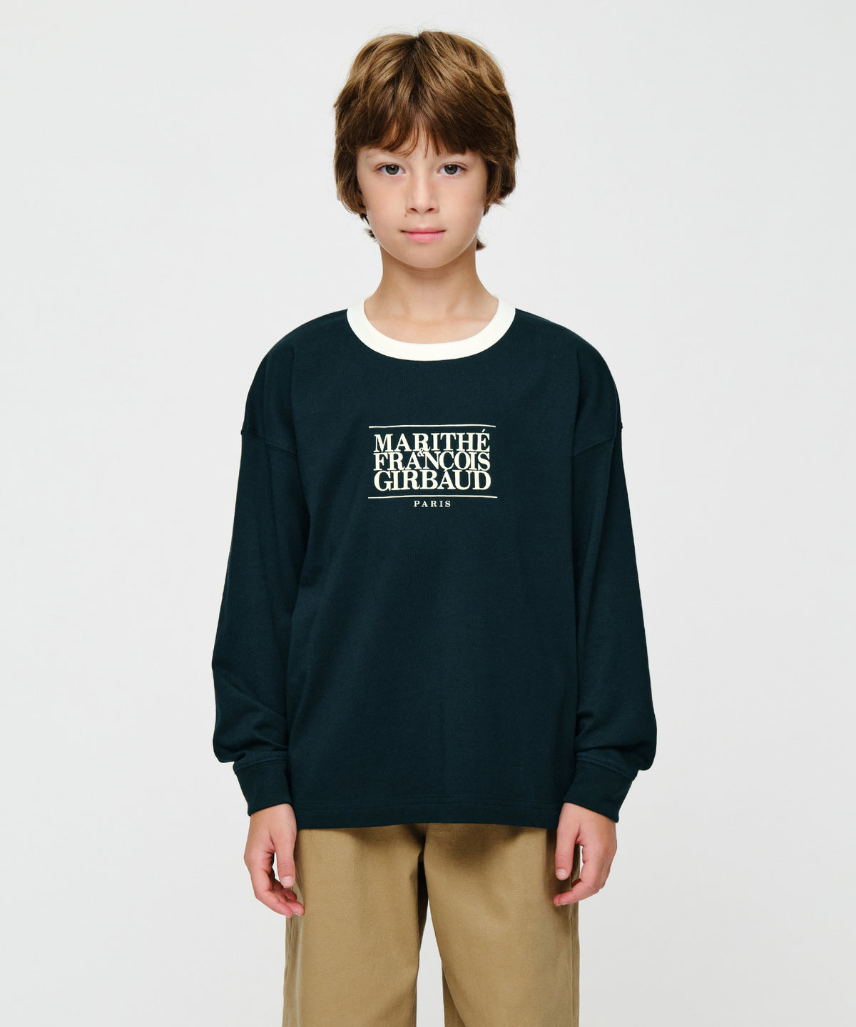 KIDS CLASSIC LOGO LONG SLEEVE RINGER TEE