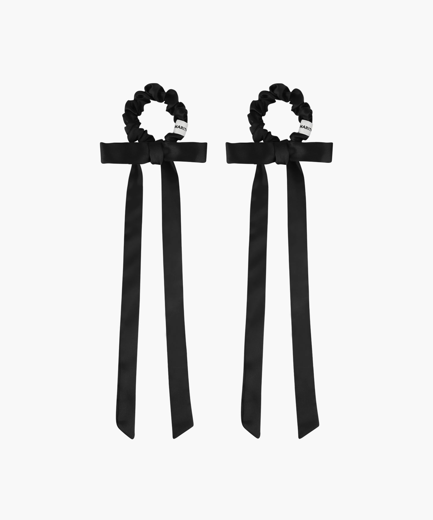 REGULAR LOGO SATIN HAIR RIBBON SCRUNCHIE 2PACK