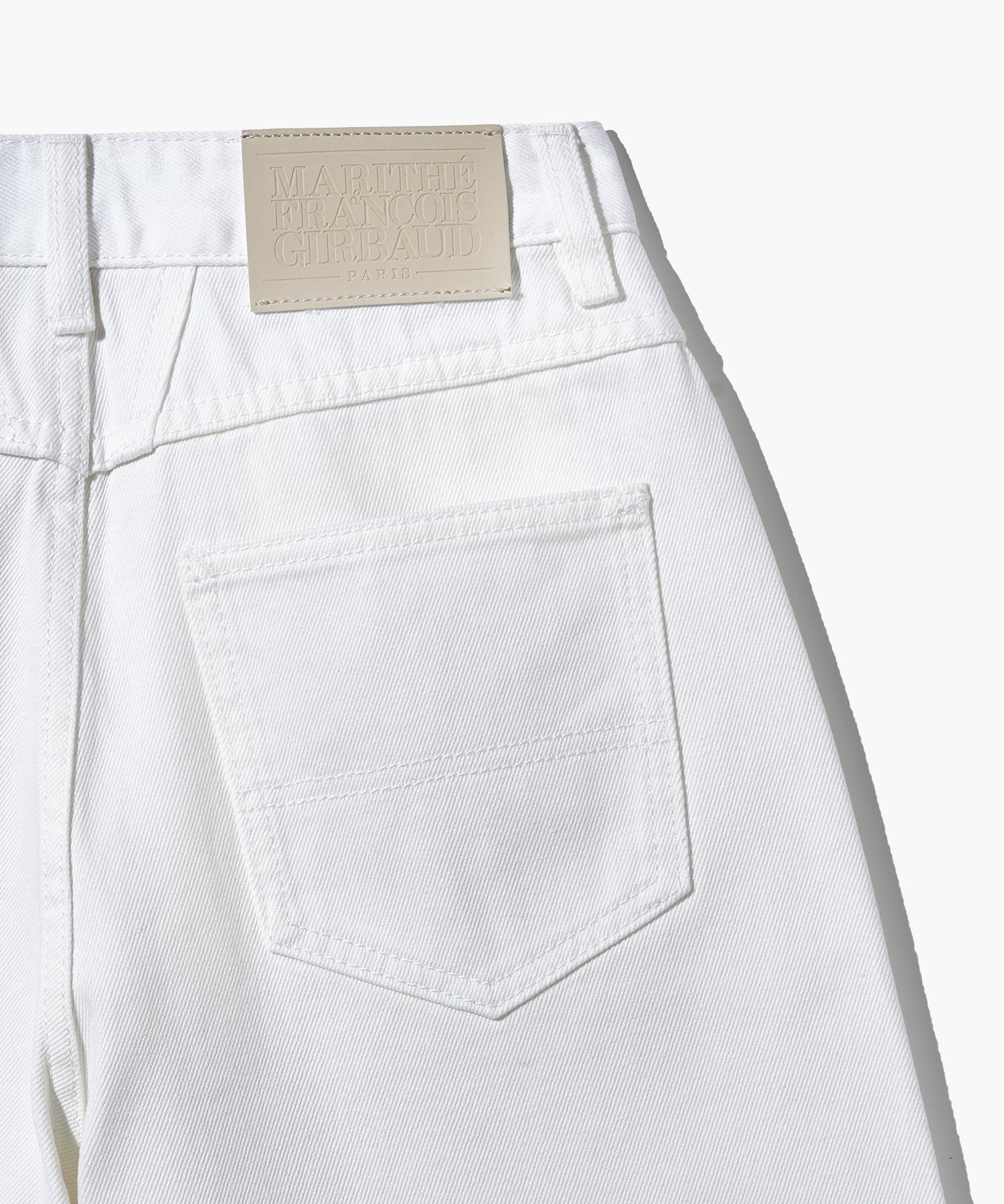 W LONG BERMUDA DENIM PANTS