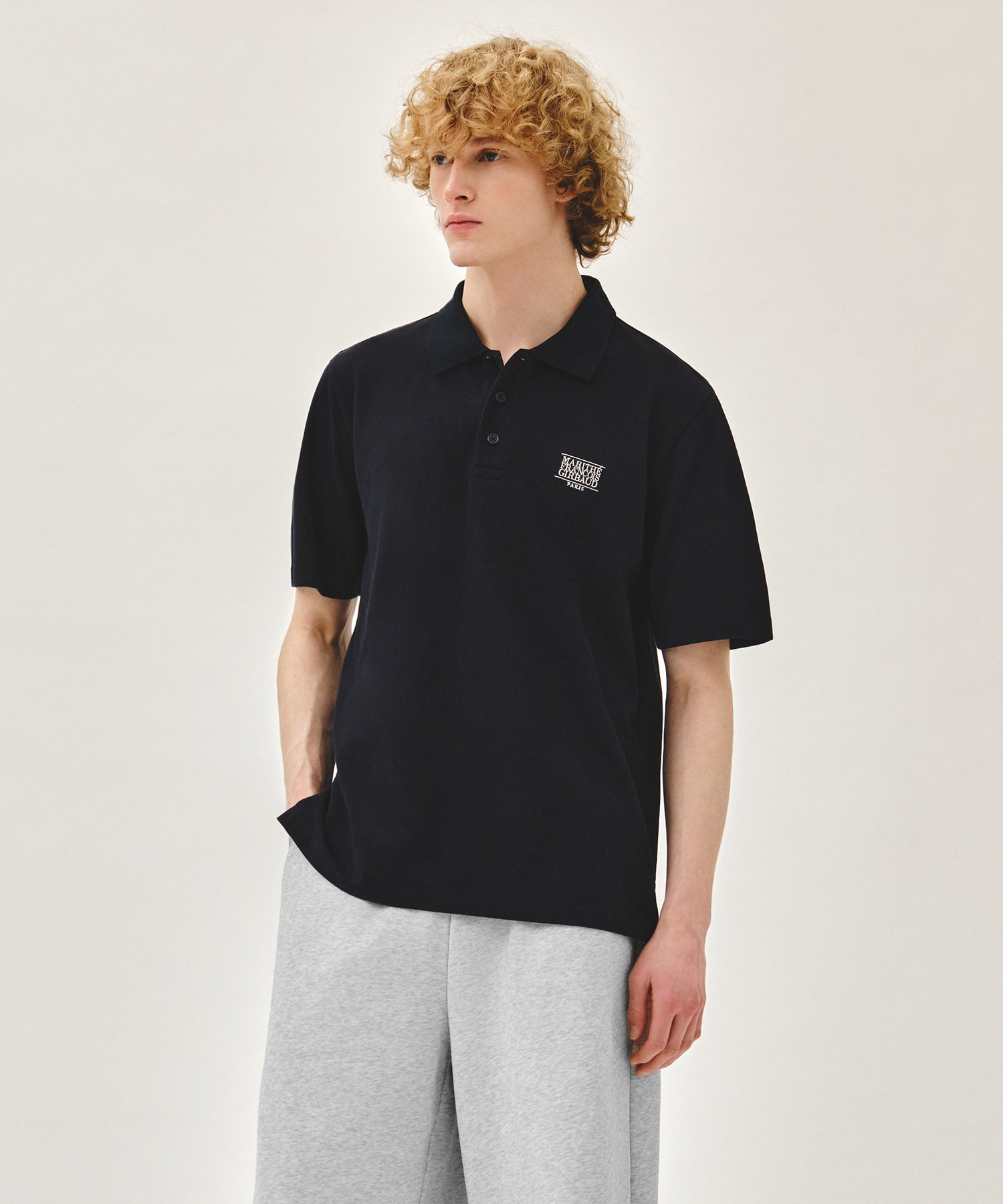 SMALL CLASSIC LOGO PK COLLAR TEE