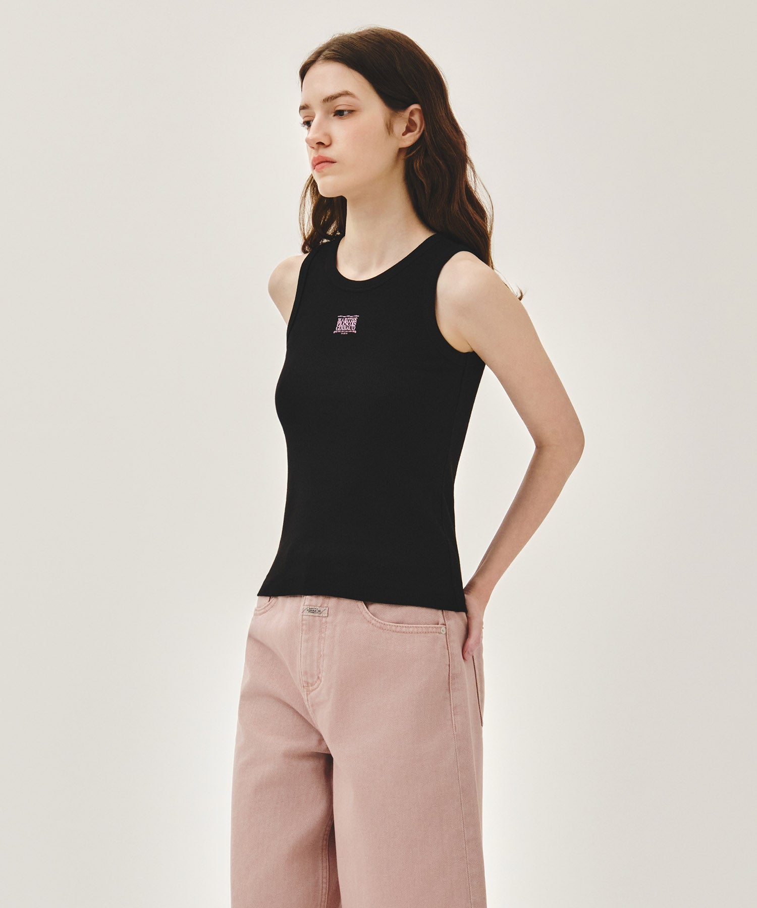 W RIBBON CLASSIC LOGO SLEEVELESS