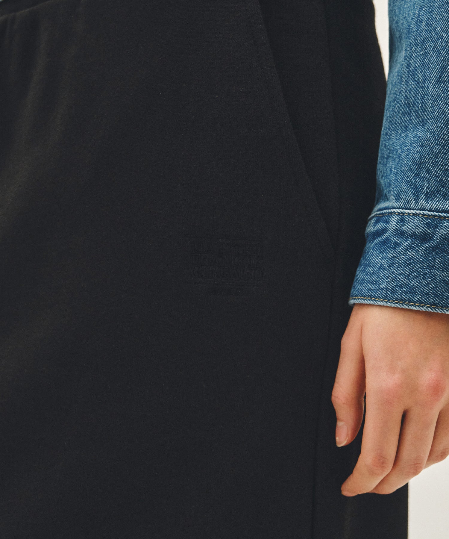 W CLASSIC LOGO SWEAT LONG SKIRT
