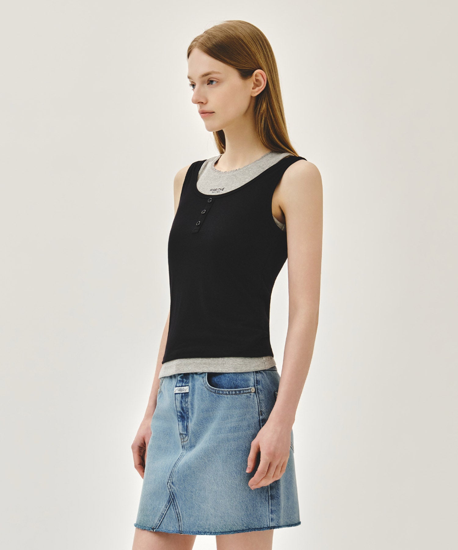 W LAYERED SLEEVELESS
