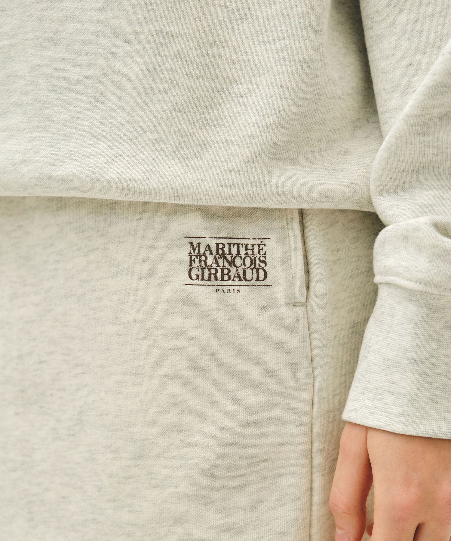 W VINTAGE CLASSIC LOGO SWEAT MINI SKIRT