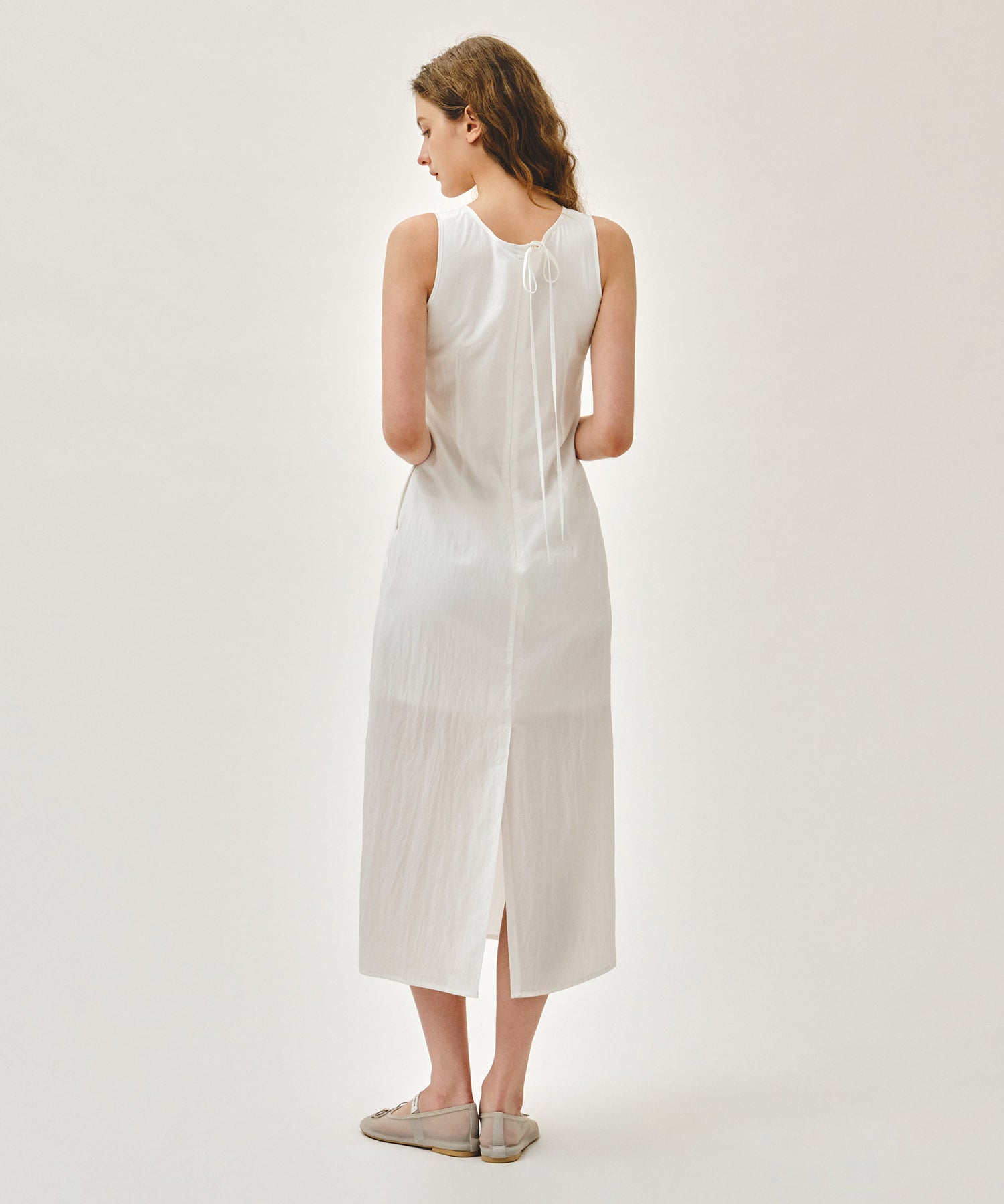 W SOFT SLEEVELESS LONG DRESS
