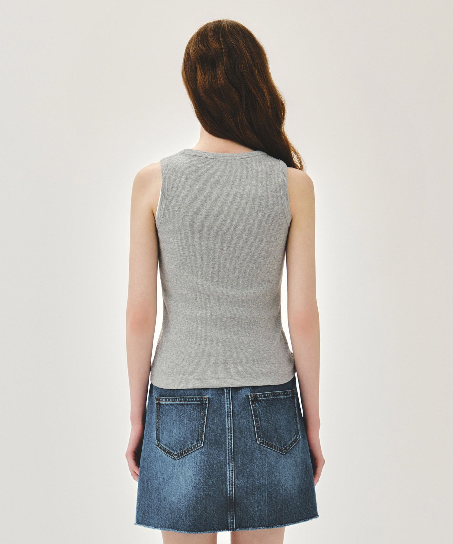 W RIBBON CLASSIC LOGO SLEEVELESS