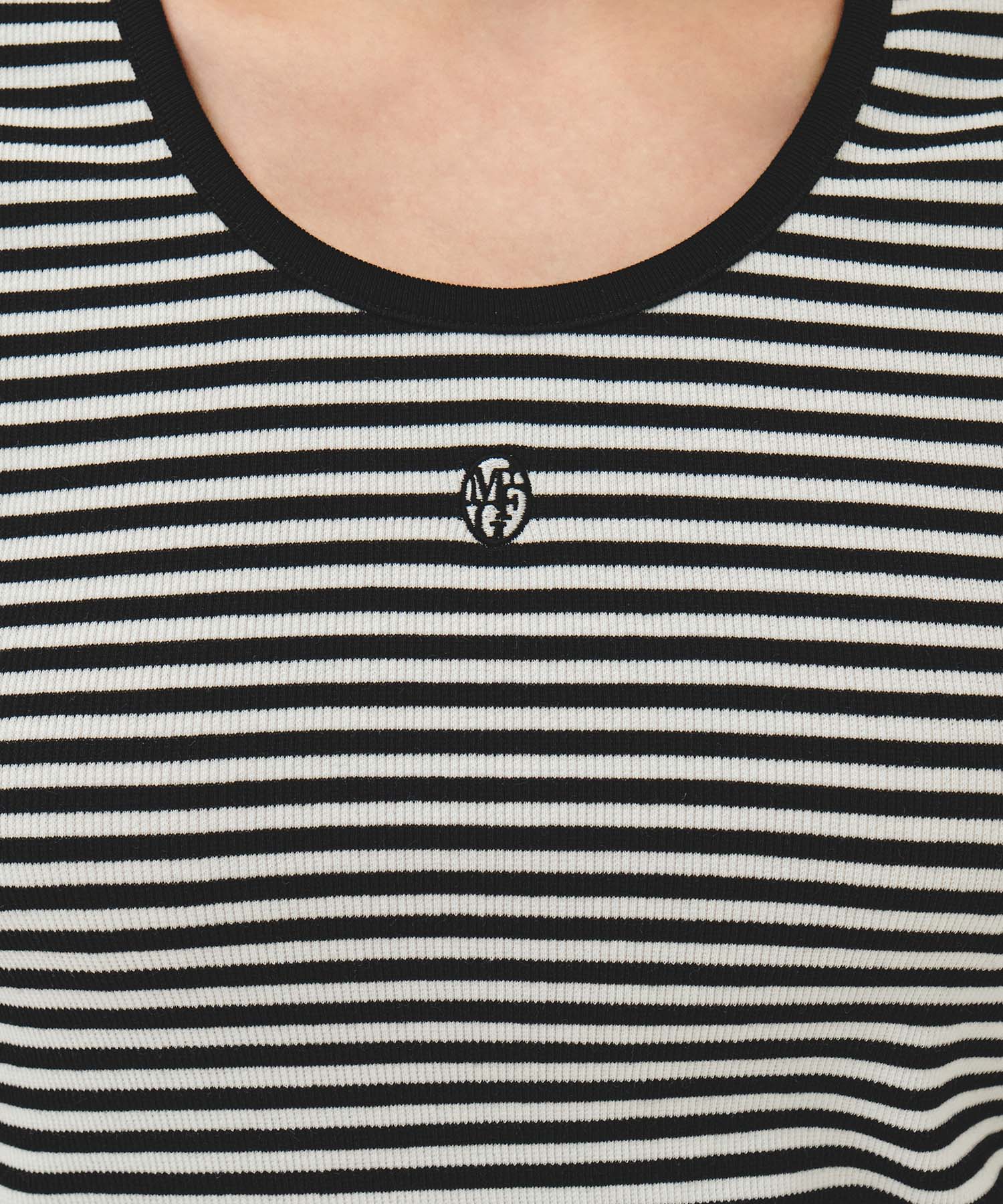 W DEEP NECK RINGER TEE
