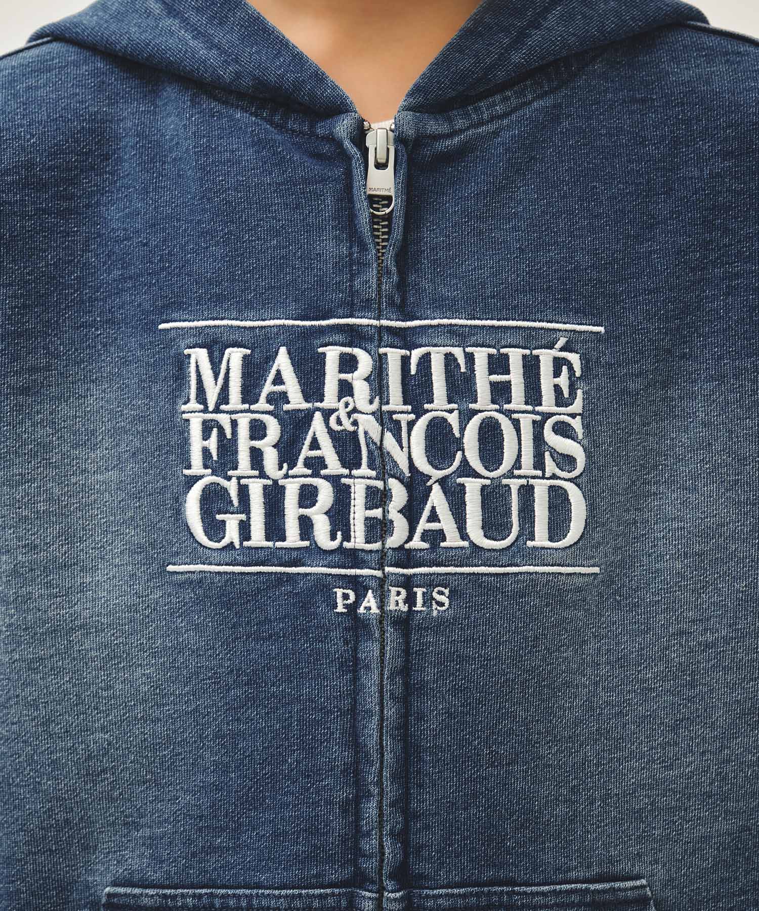 KIDS CLASSIC LOGO EMBROIDERY HOODIE ZIP-UP