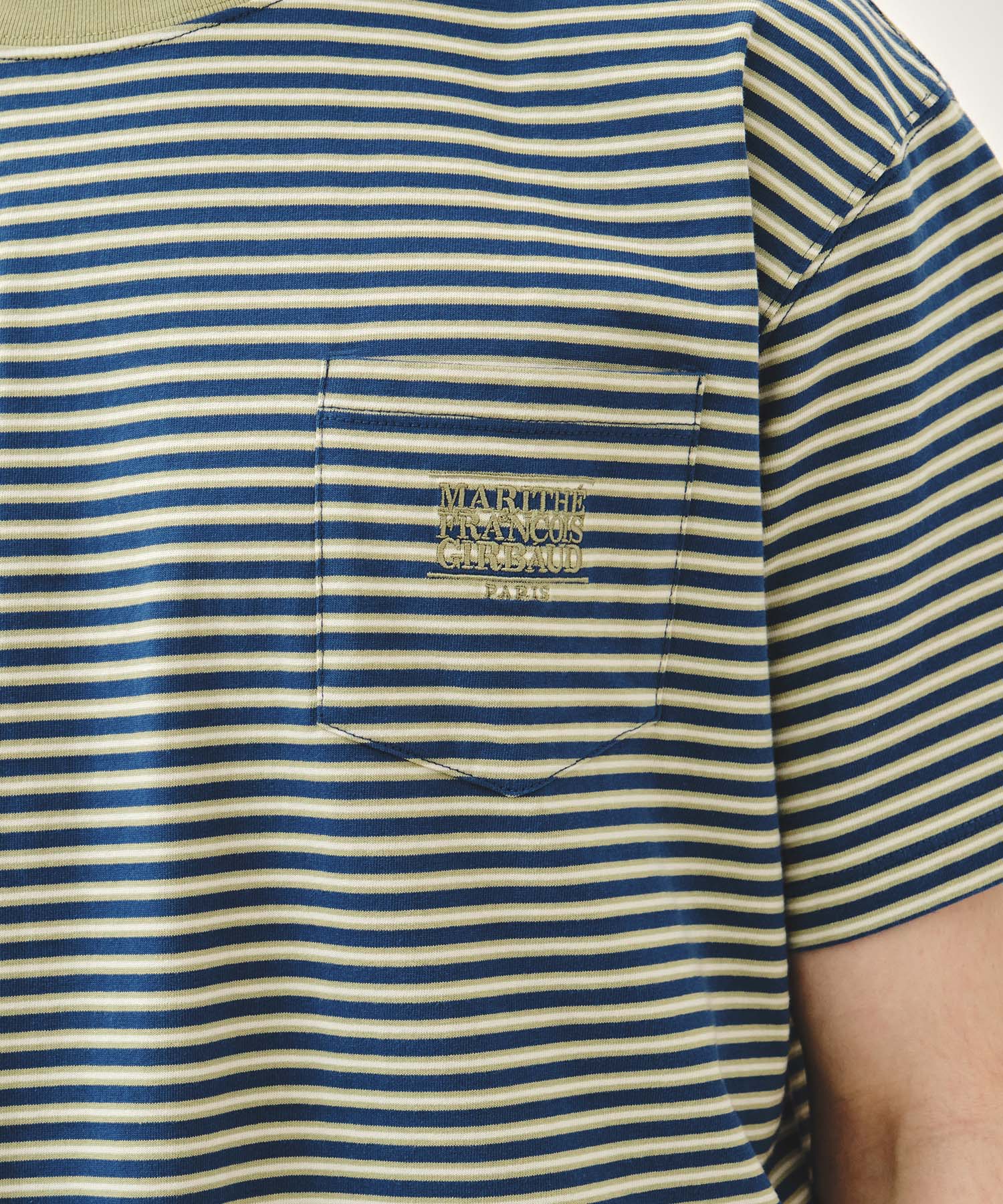 SMALL CLASSIC LOGO STRIPE RINGER TEE