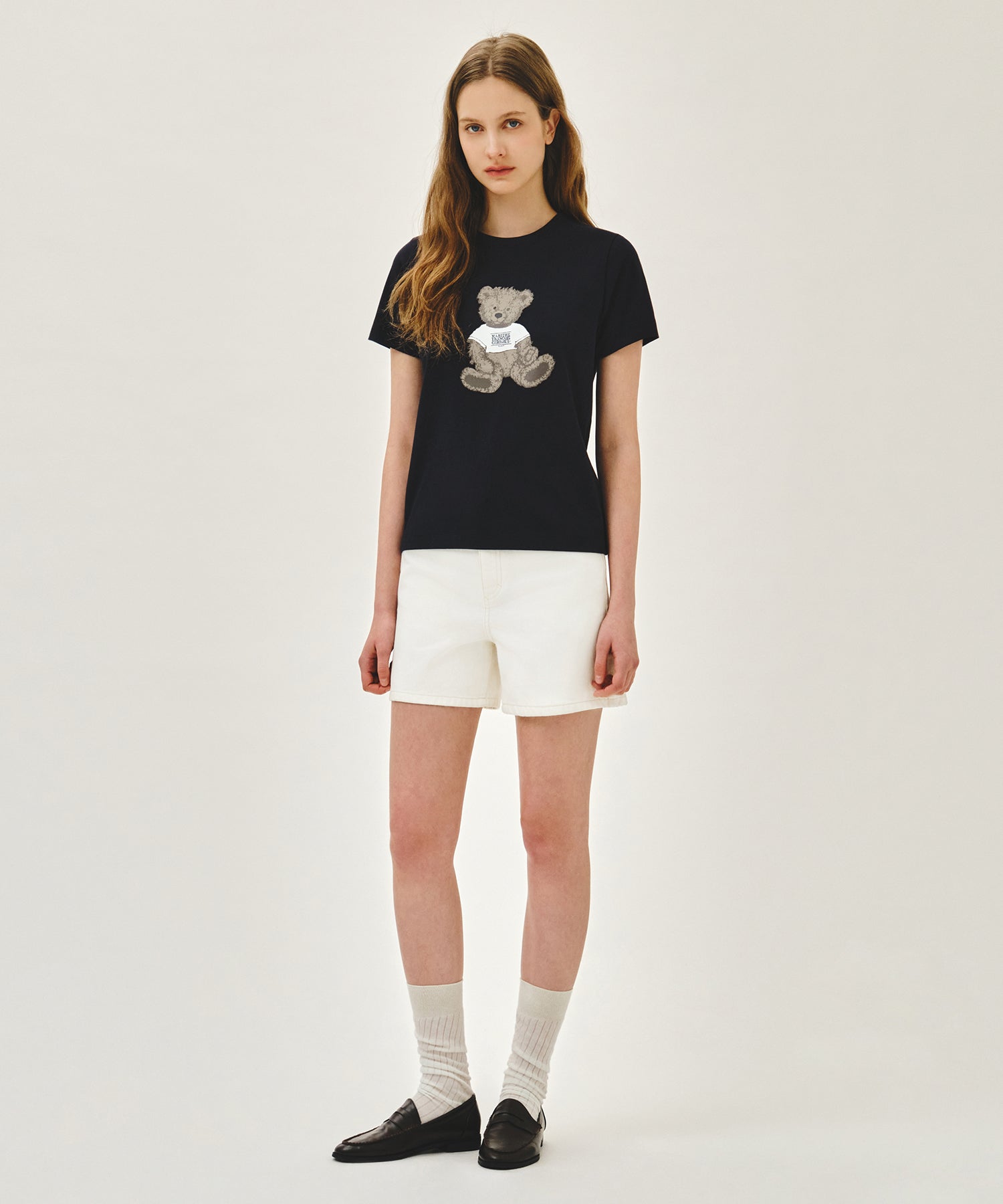 W DOODLE BEAR TEE