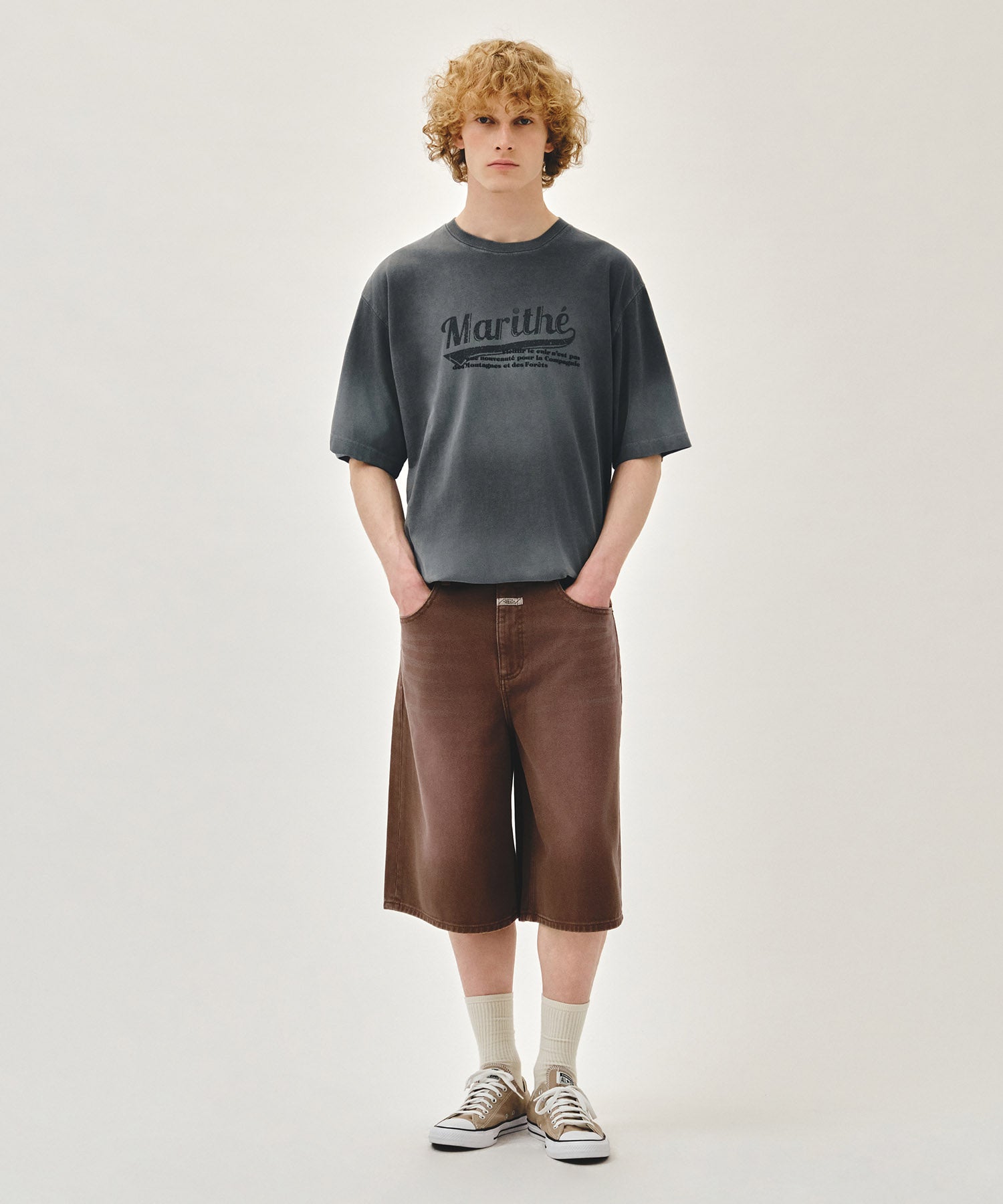 GRADATION OVERSIZED DYEING TEE