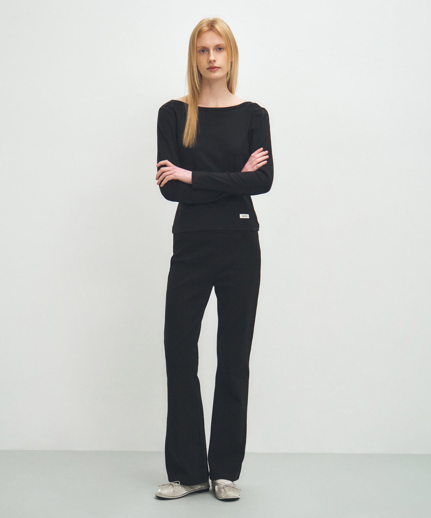 W BASIC SCOOP BACK LONG SLEEVE