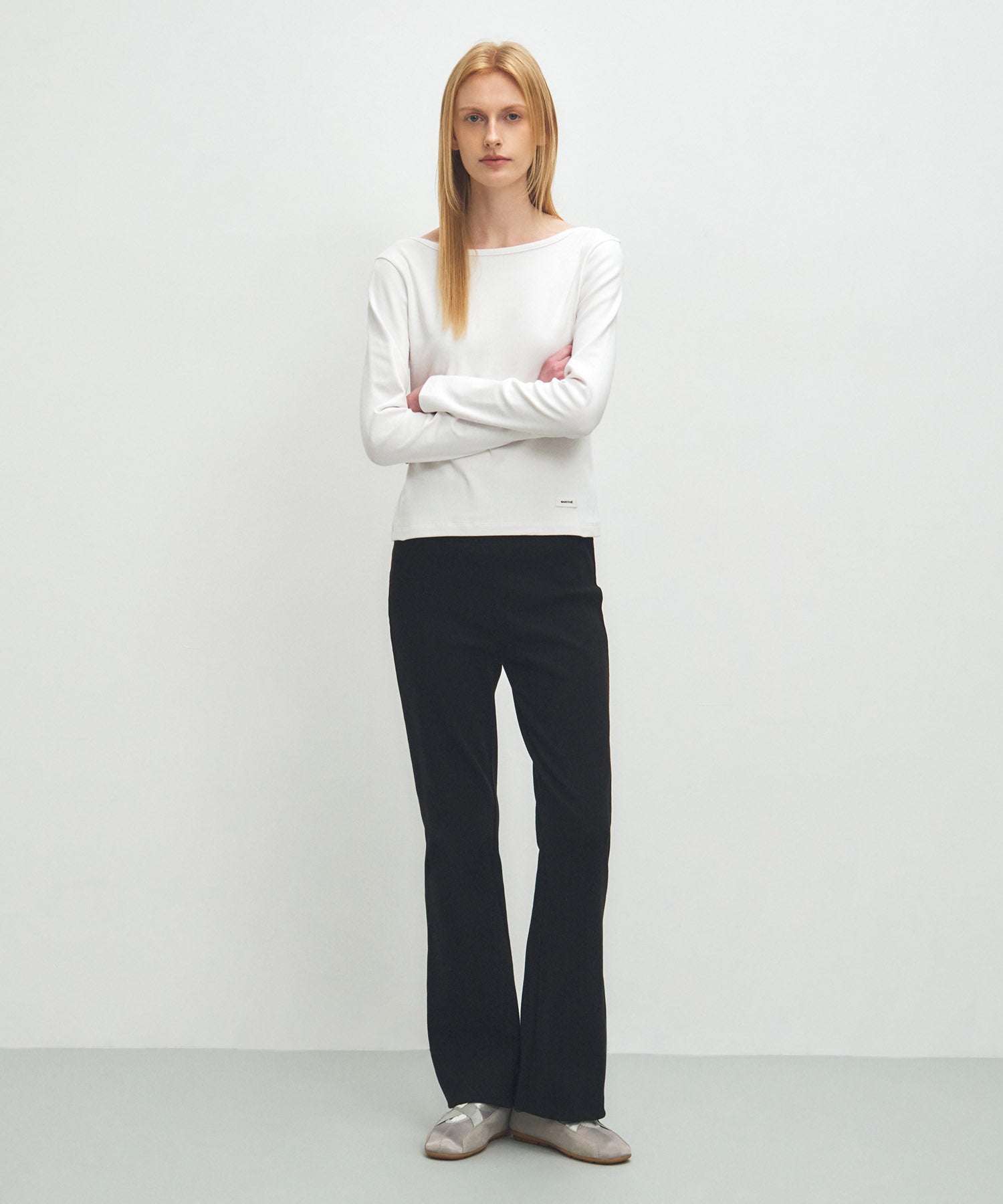 W BASIC SCOOP BACK LONG SLEEVE