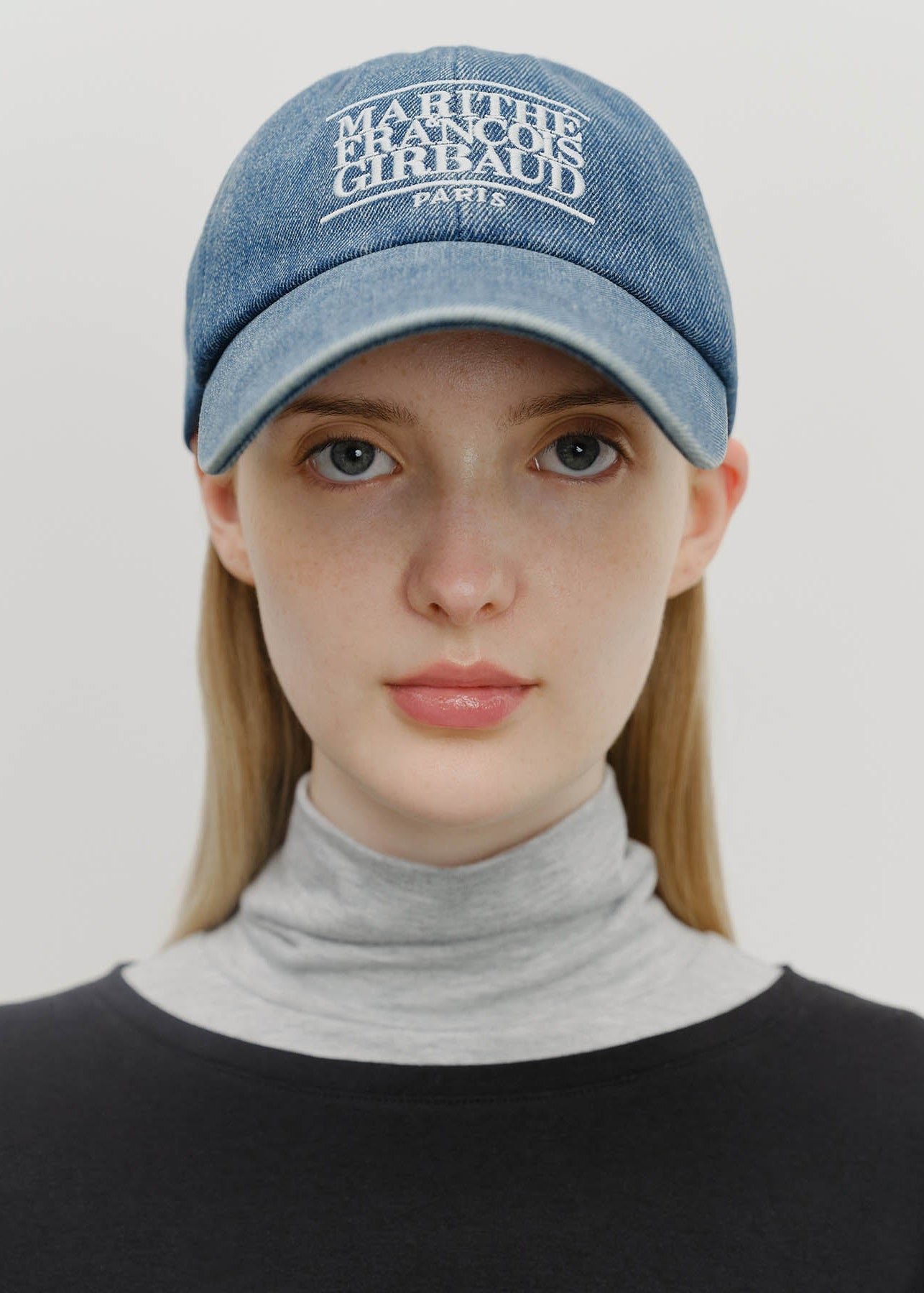 DENIM WASHING CLASSIC LOGO COVERED CAP