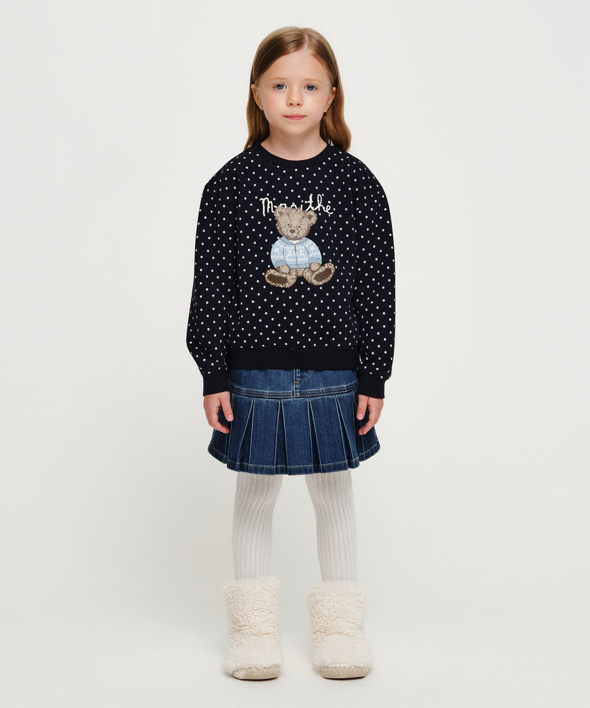 KIDS NORDIC BEAR SWEATSHIRT(BRUSHED)