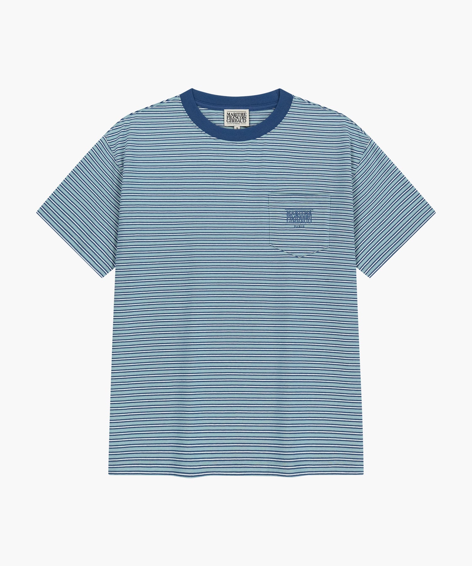SMALL CLASSIC LOGO STRIPE RINGER TEE