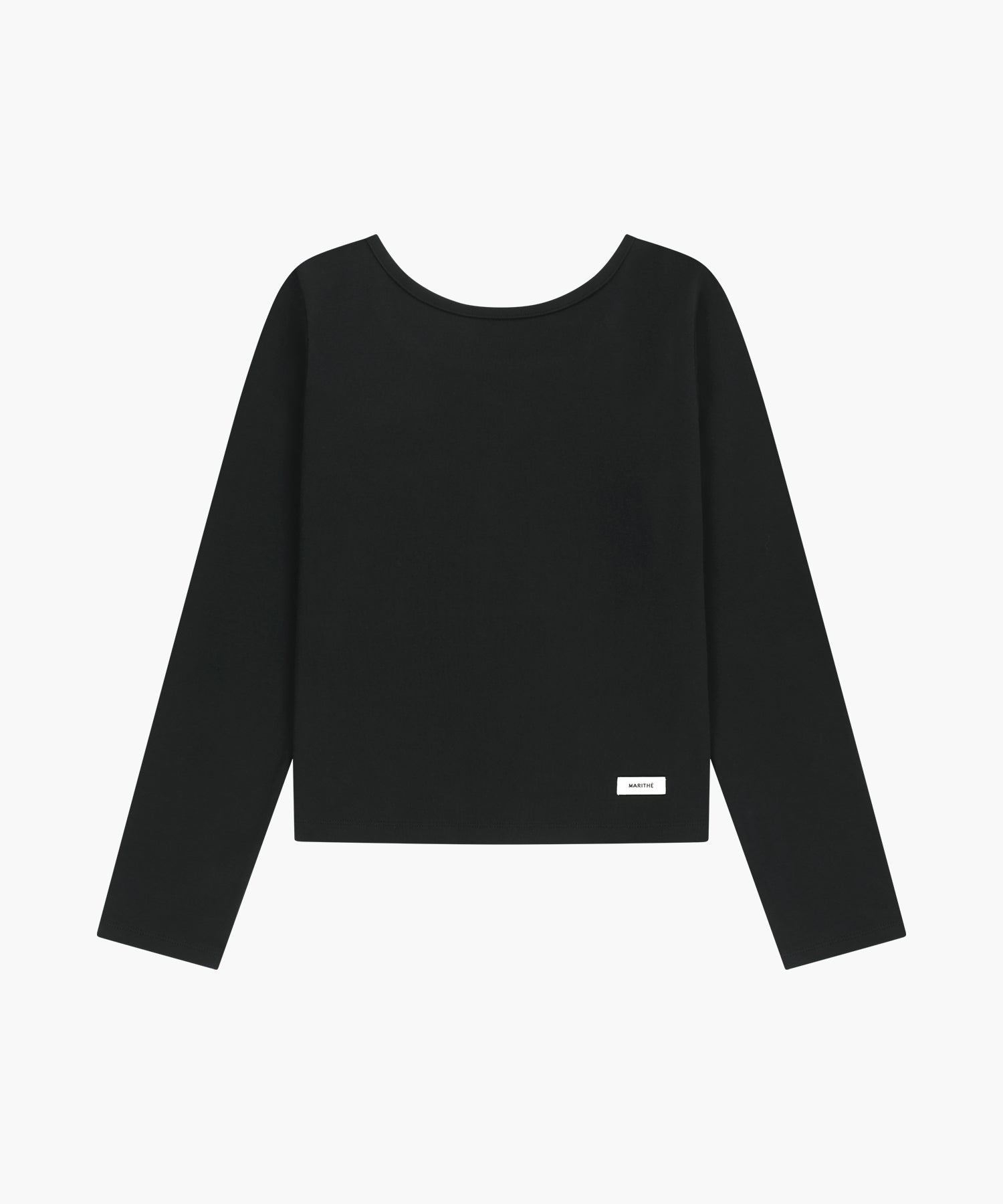 W BASIC SCOOP BACK LONG SLEEVE