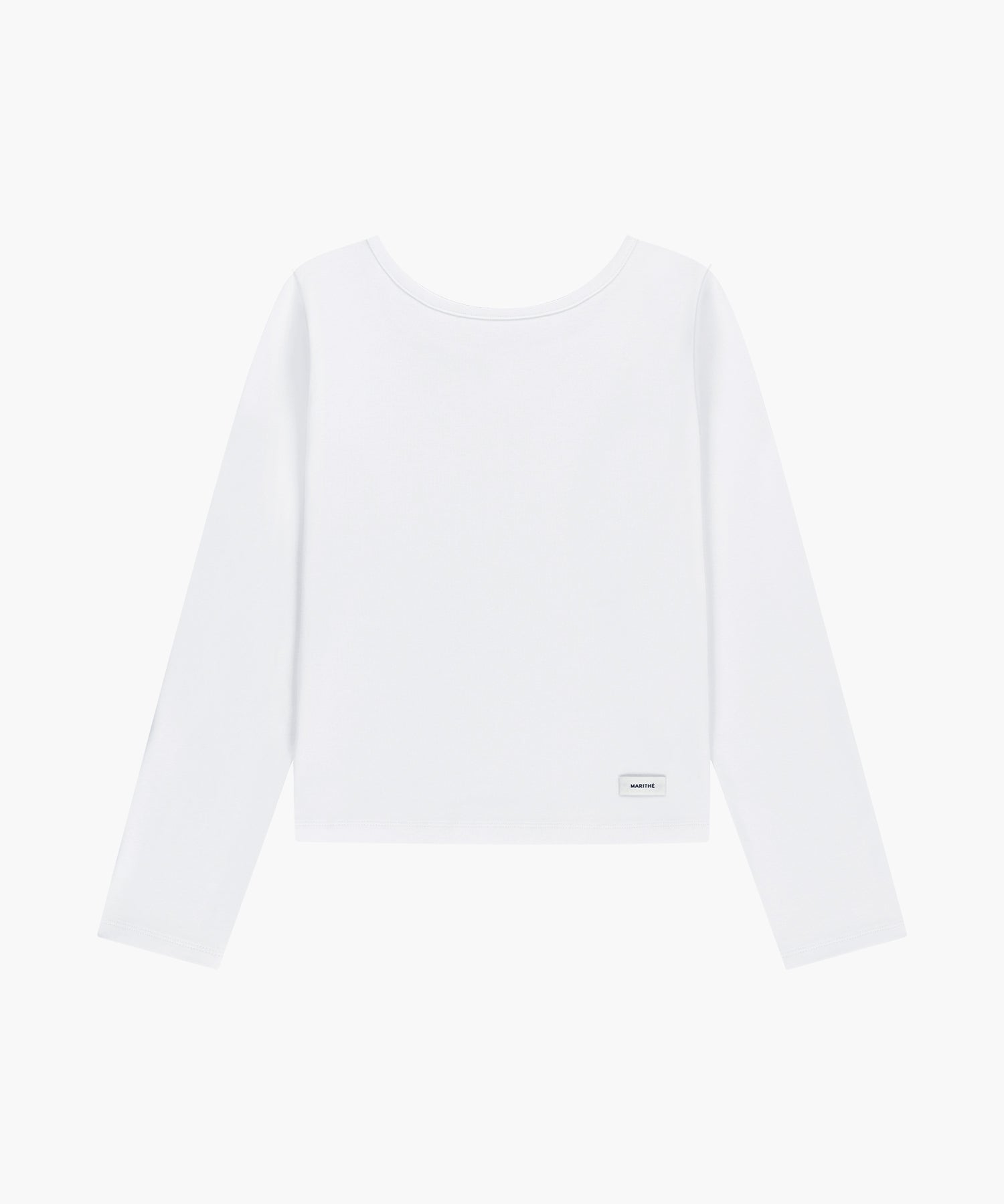 W BASIC SCOOP BACK LONG SLEEVE