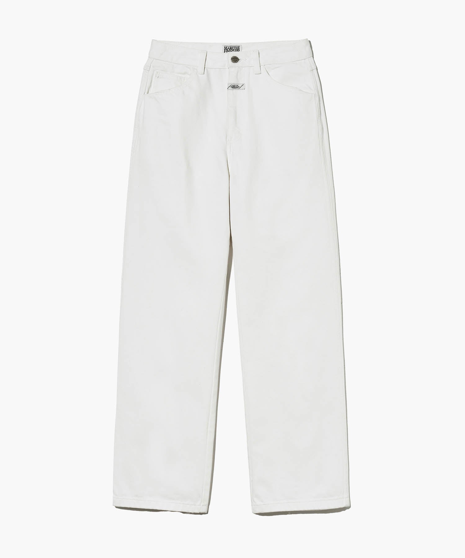 W HIGH STRAIGHT DENIM PANTS