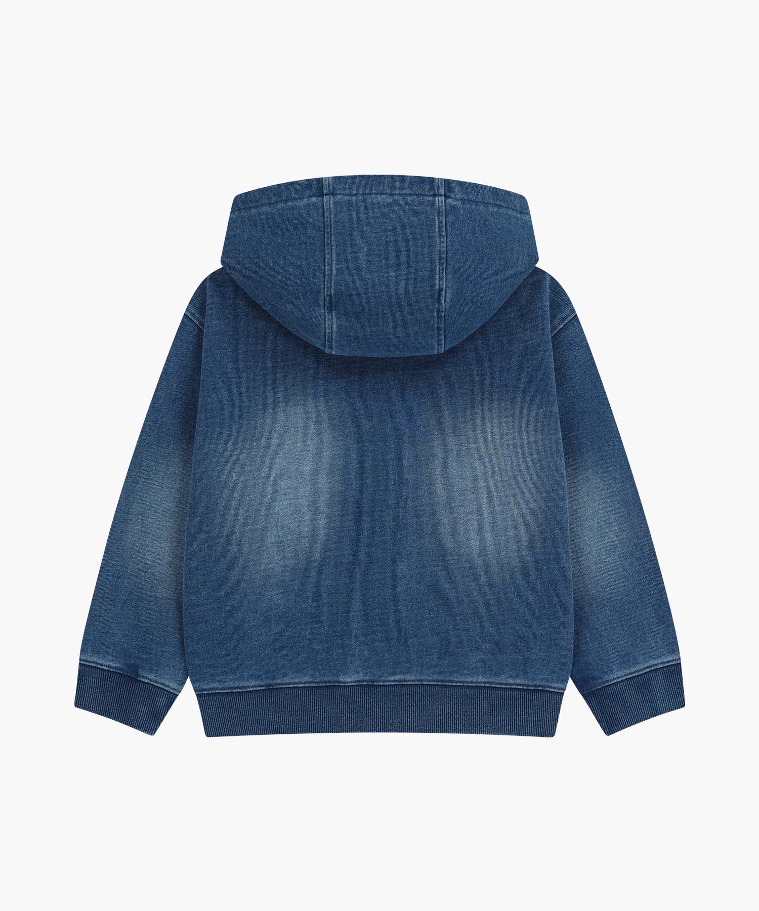 KIDS CLASSIC LOGO EMBROIDERY HOODIE ZIP-UP