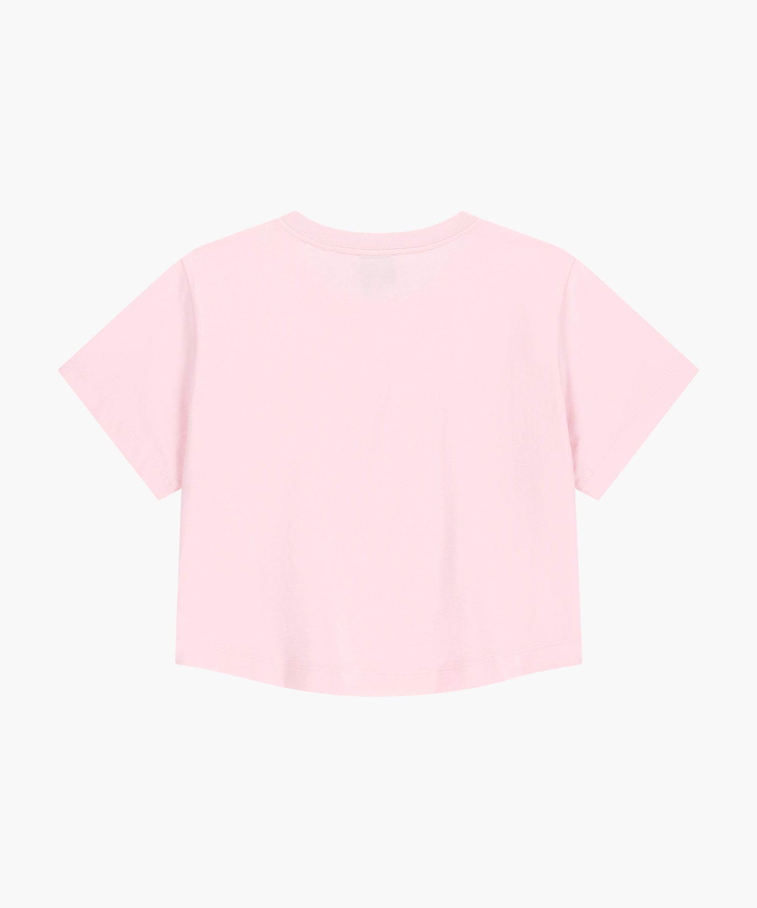 W SILVER LETTERING CROP TEE