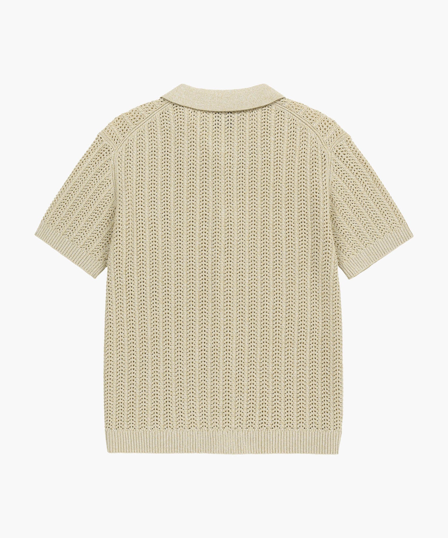 WAPPEN CROCHET HALF KNIT CARDIGAN