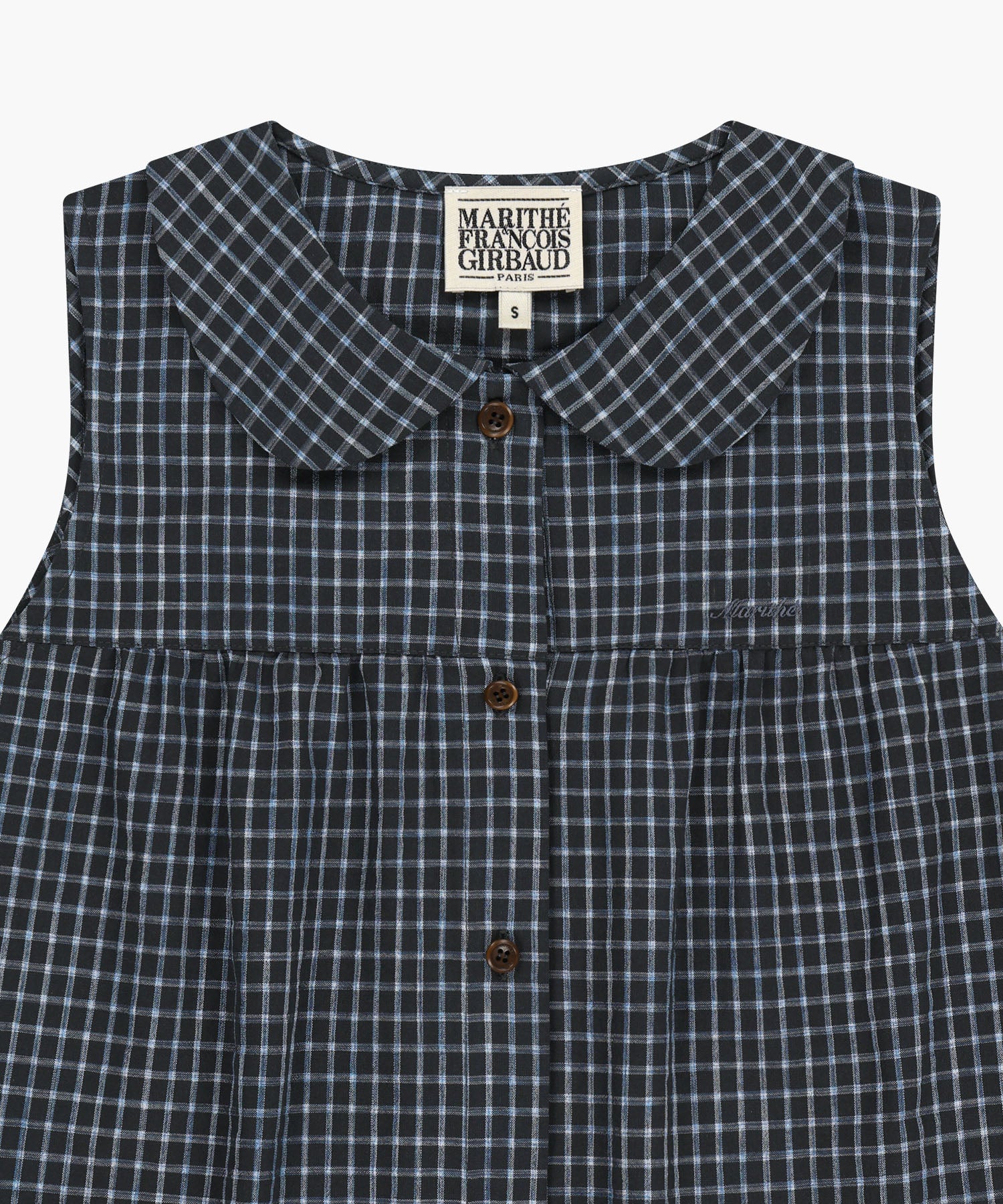 W ROUND COLLAR SLEEVELESS BLOUSE