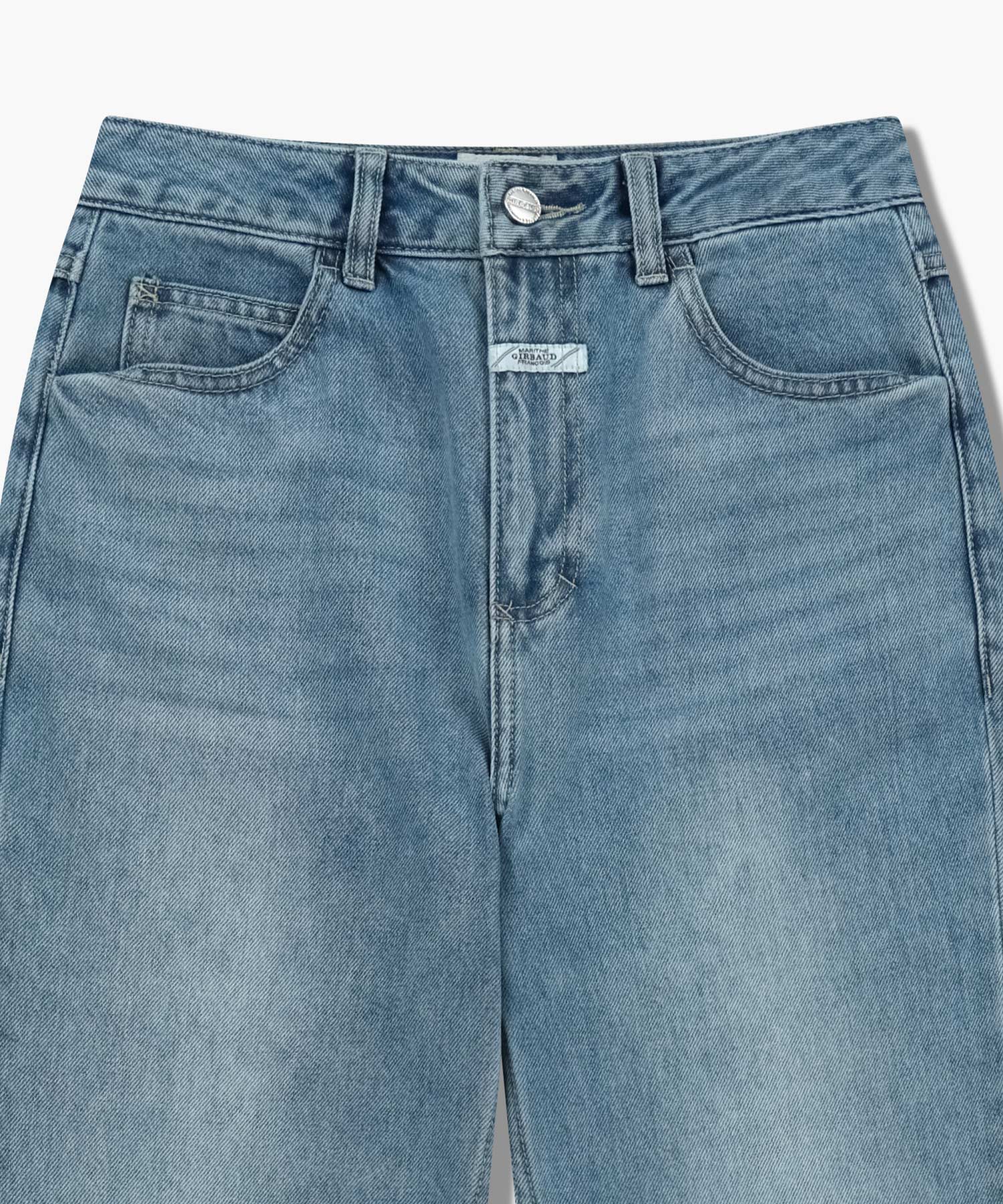 W SLIM BOOT-CUT DENIM PANTS