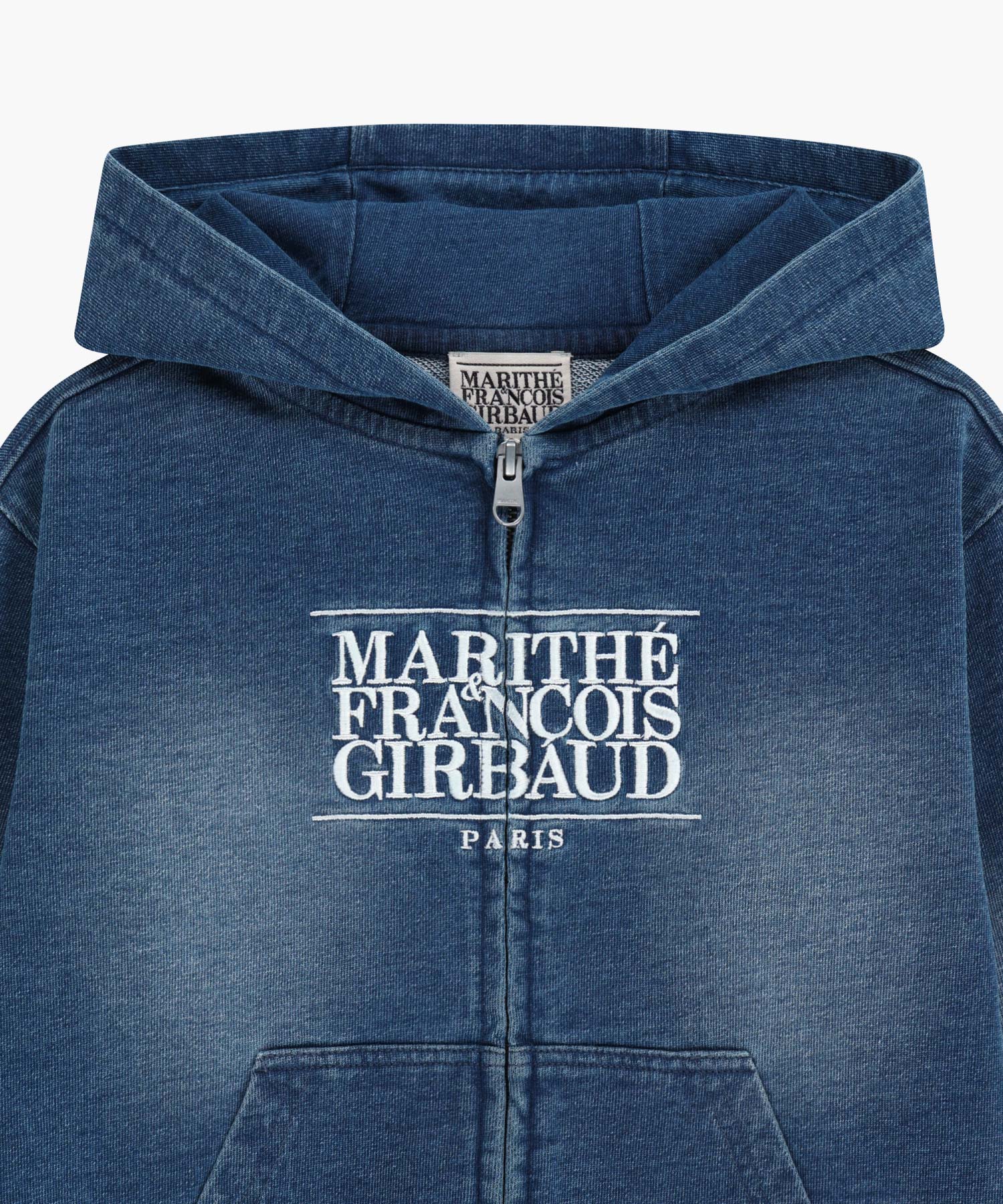 KIDS CLASSIC LOGO EMBROIDERY HOODIE ZIP-UP