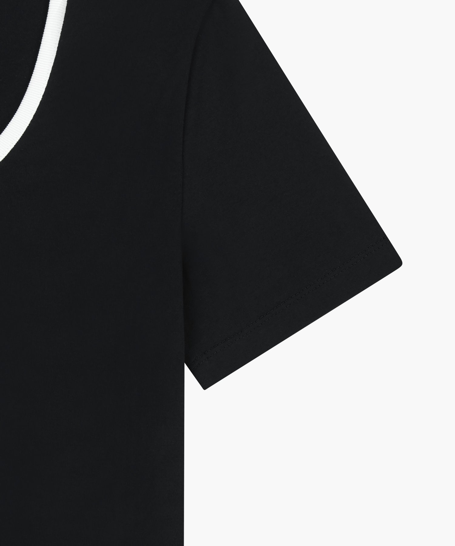W DEEP NECK RINGER TEE