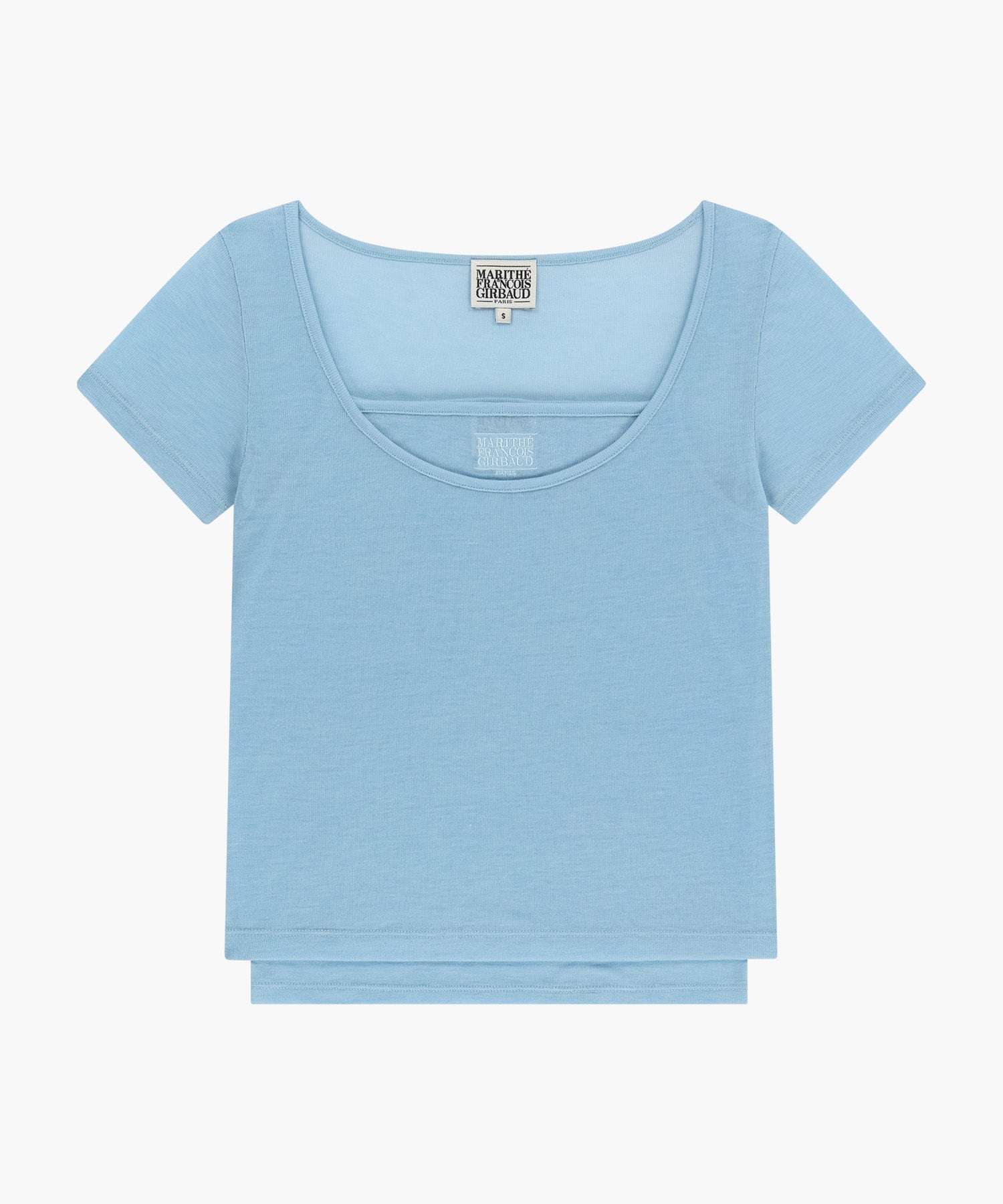 W SMALL CLASSIC LOGO SLEEVELESS LAYERED TEE