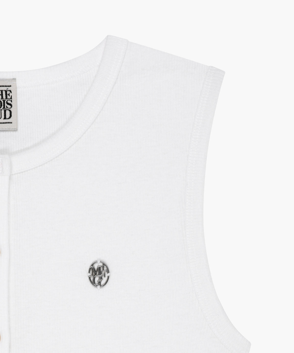 W BUTTON UP SLEEVELESS