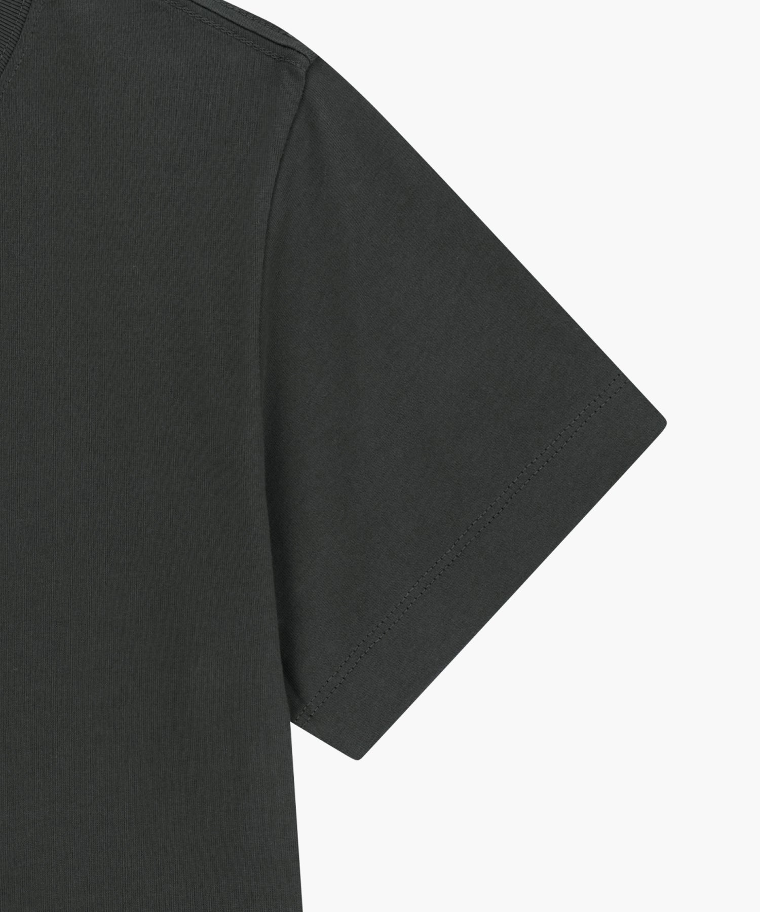 W SILVER LETTERING CROP TEE