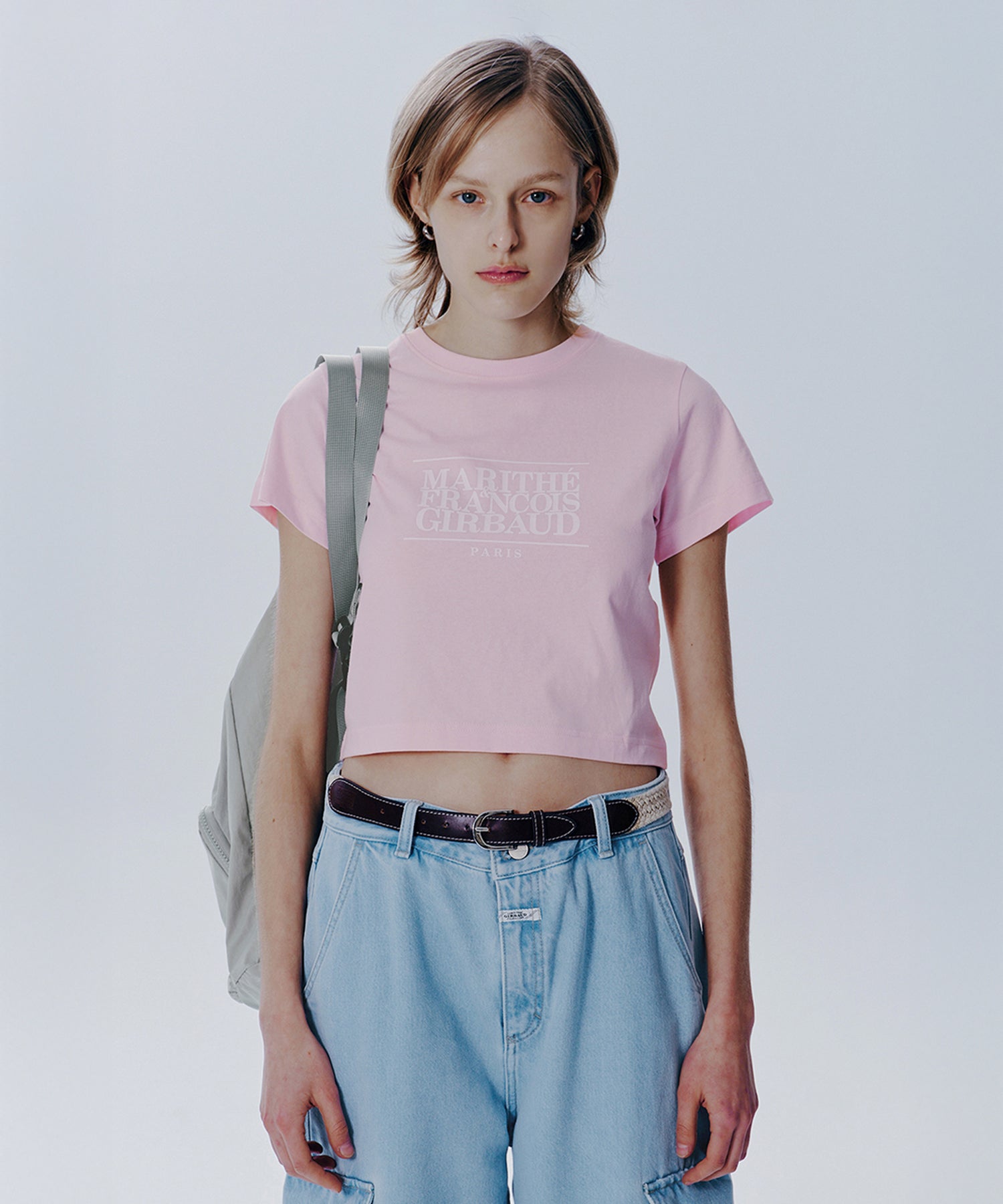 W CLASSIC LOGO CROP TEE
