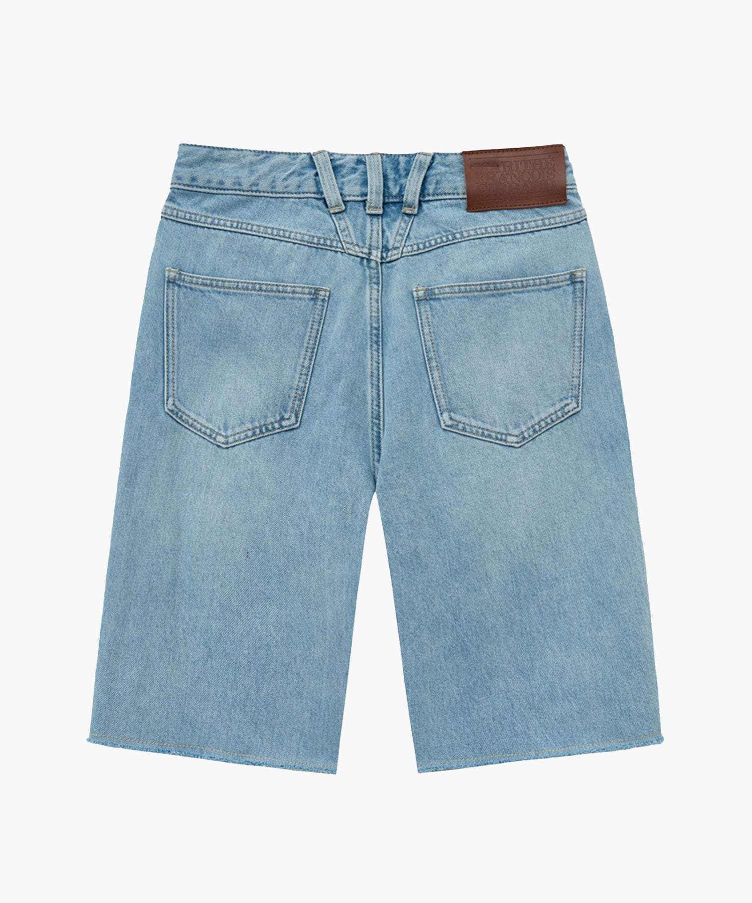 W X-POCKET RAW EDGE HALF DENIM PANTS