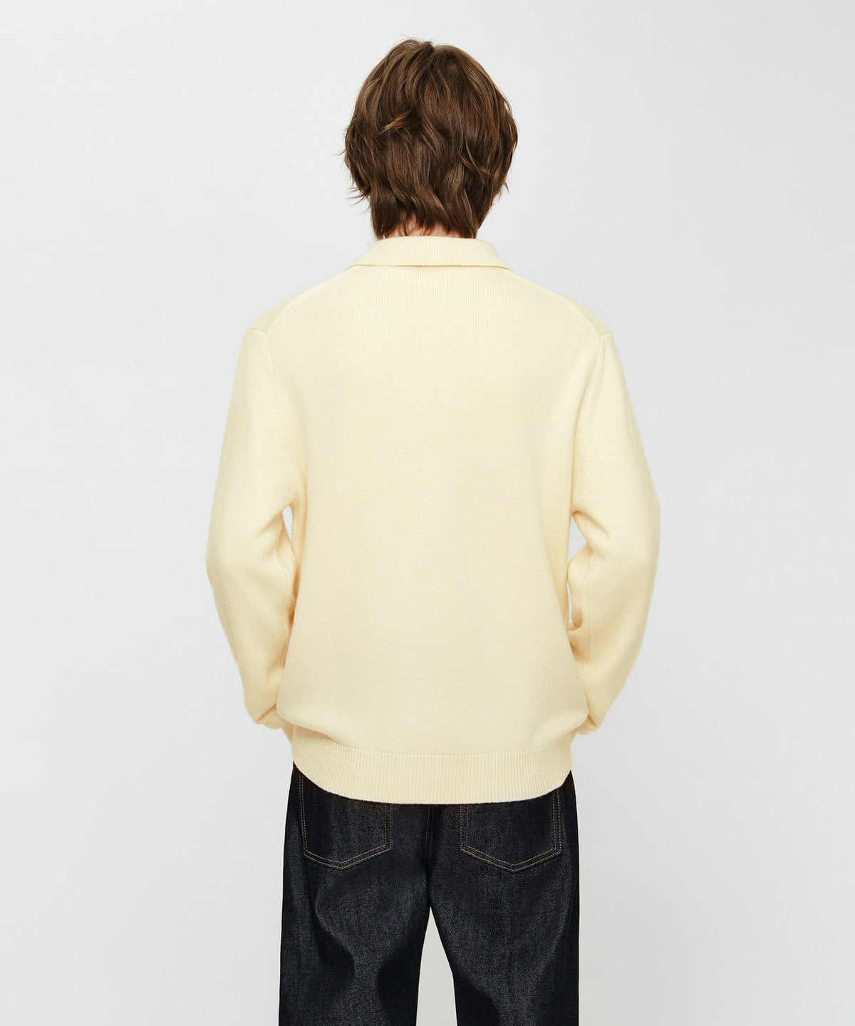 M SMALL CLASSIC LOGO COLLAR KNIT