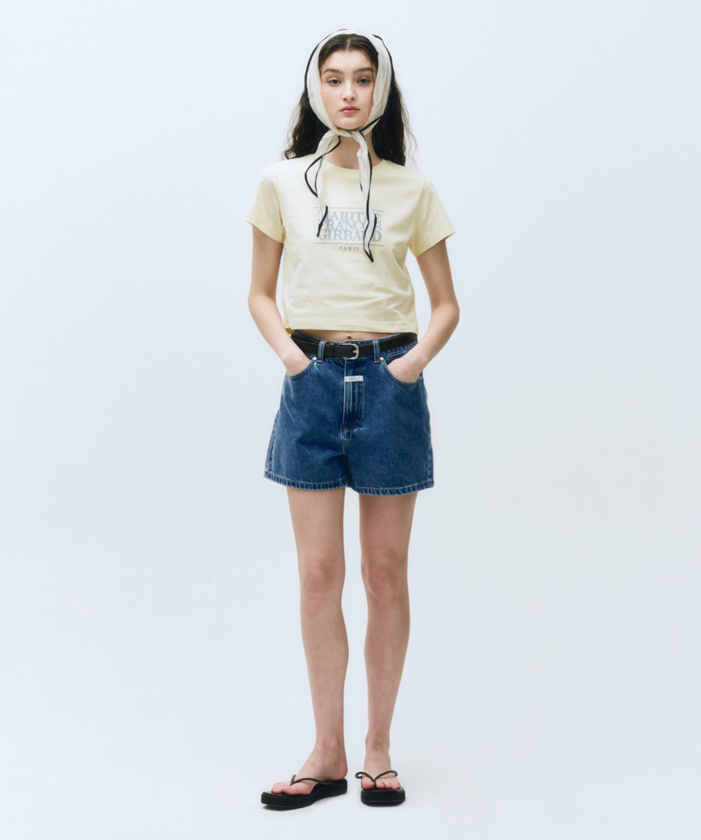 W CLASSIC LOGO CROP TEE