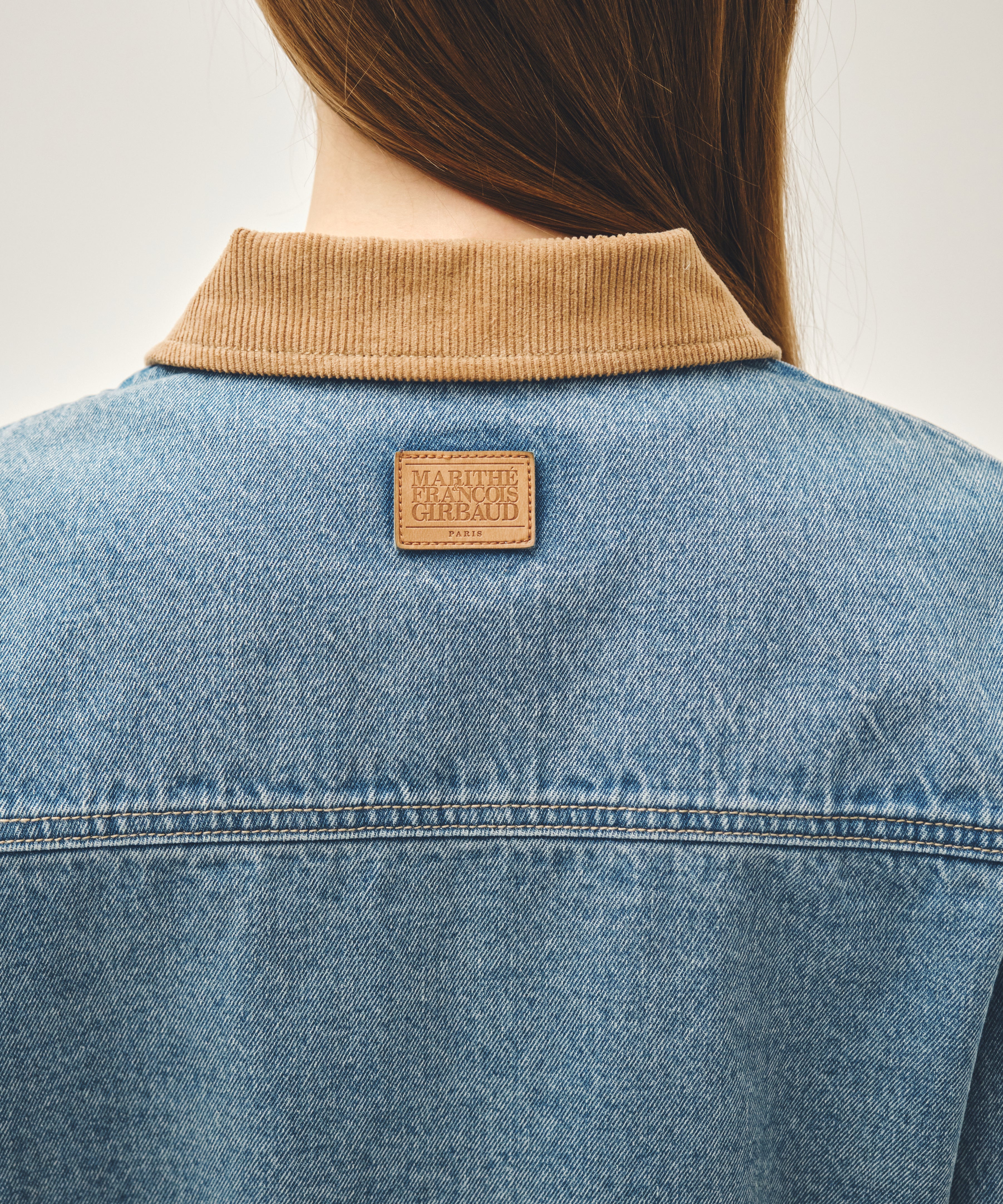 W CROP DENIM BLOUSON JACKET
