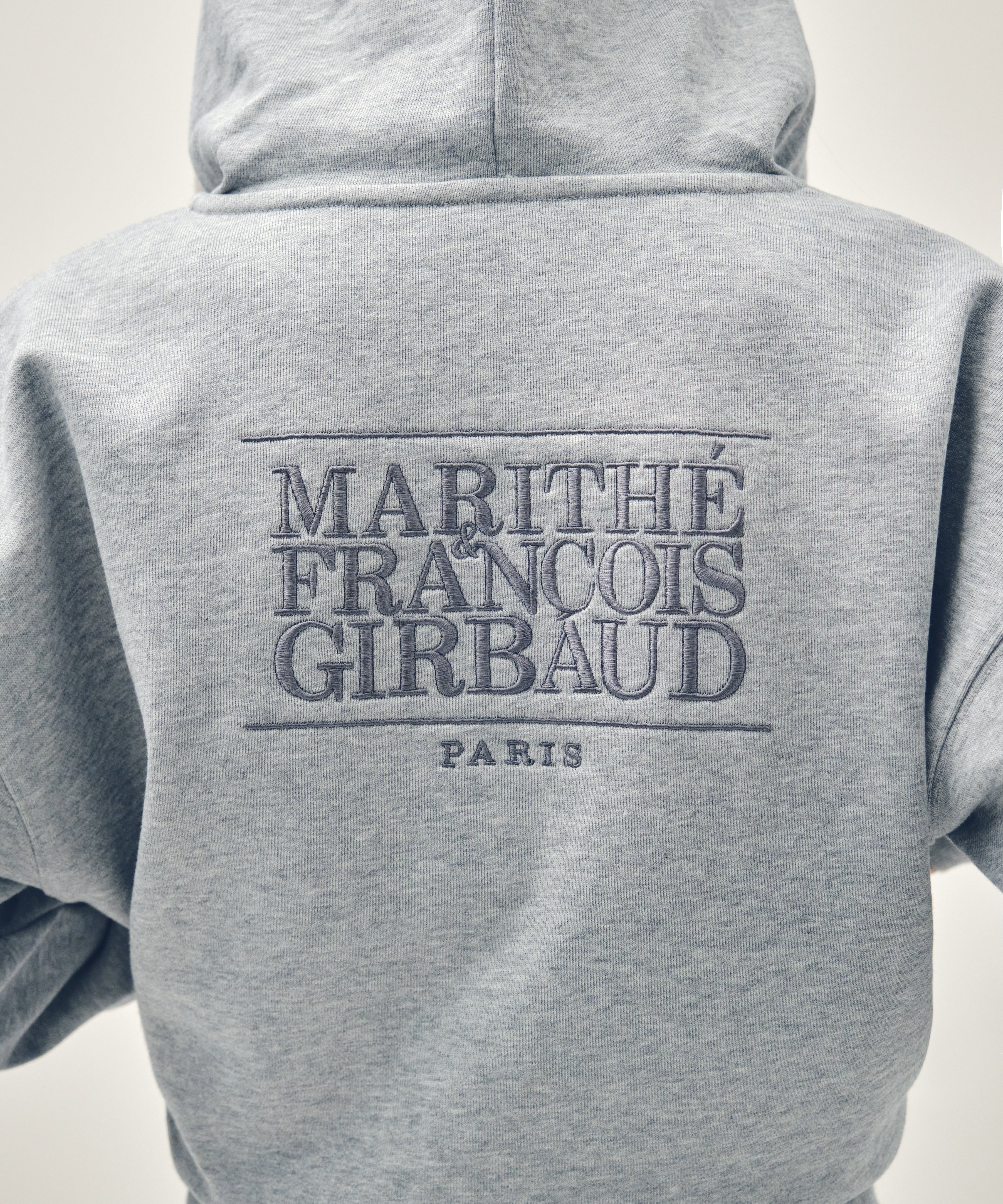 W BACK CLASSIC LOGO CROP HOODIE ZIPUP