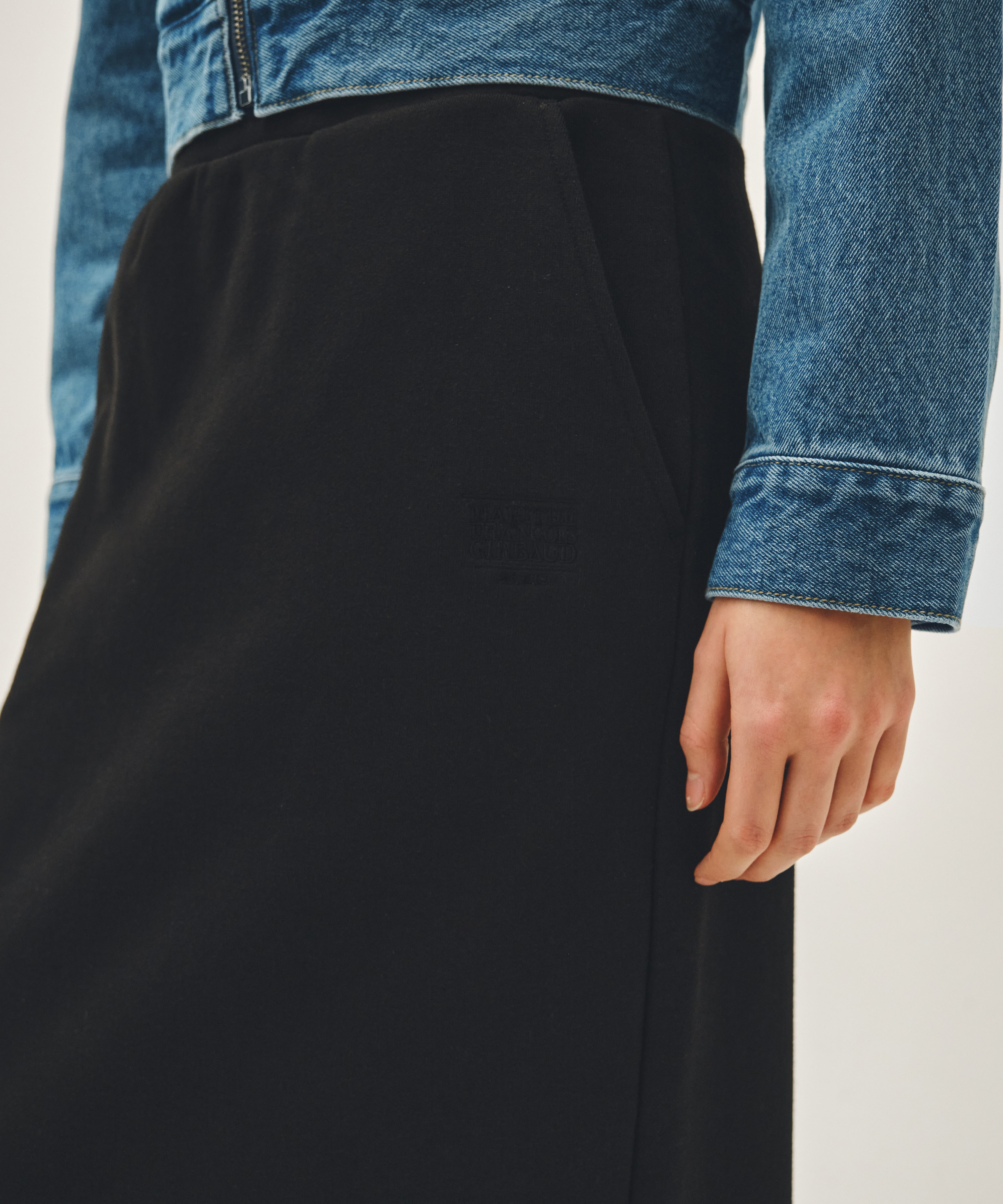 W CROP DENIM BLOUSON JACKET