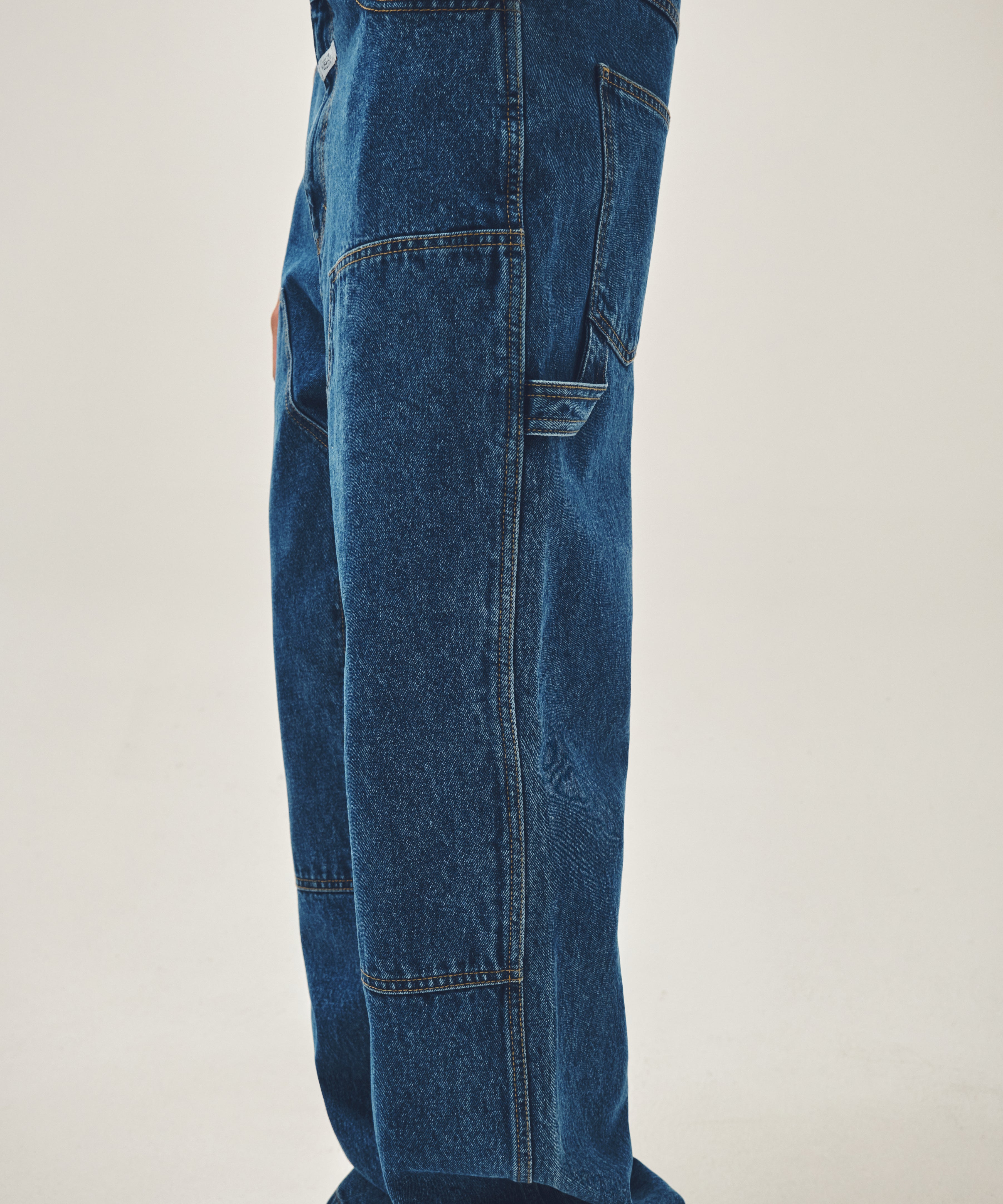 M DOUBLE KNEE DENIM PANTS