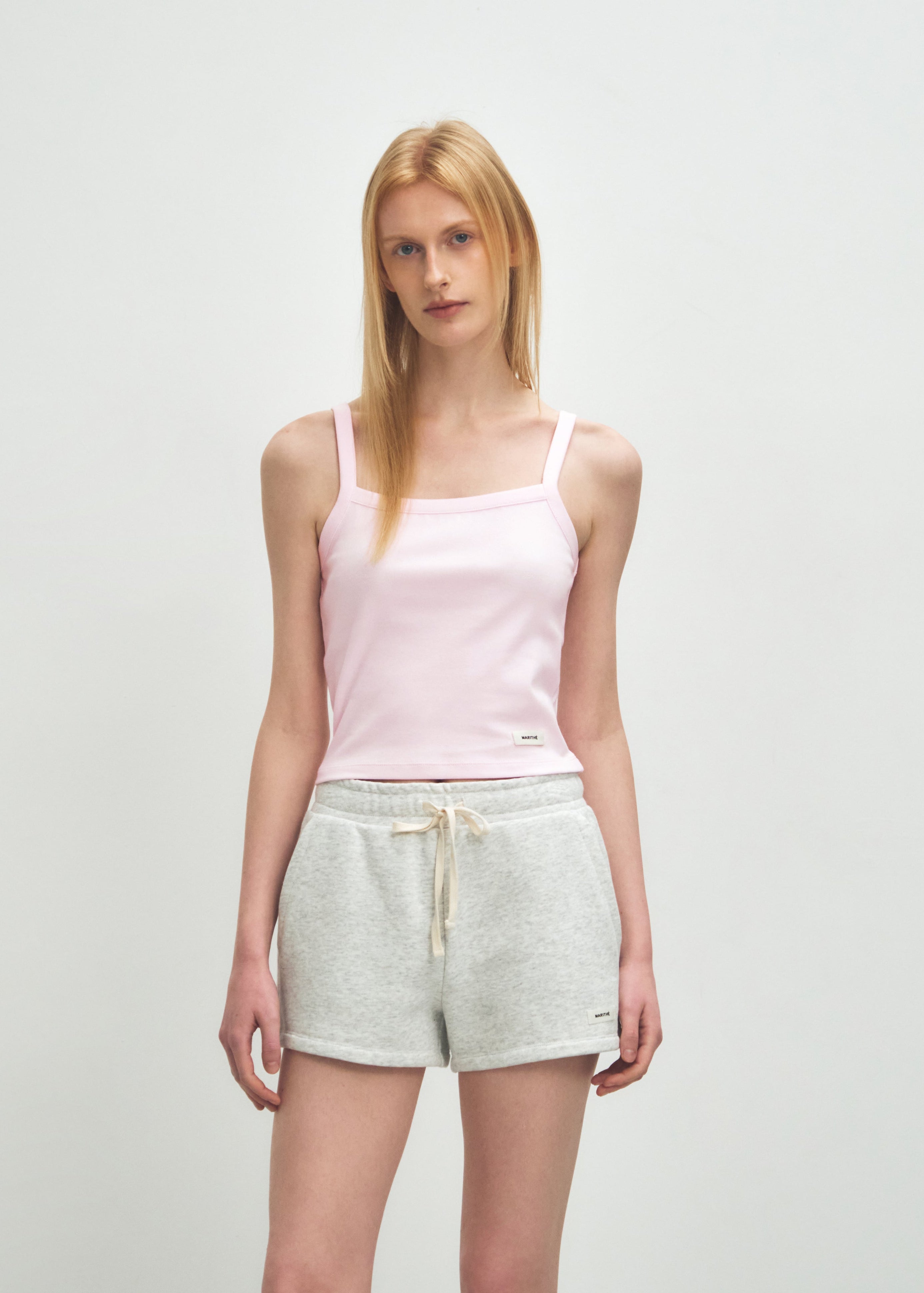 W BASIC STRING CROP SLEEVELESS