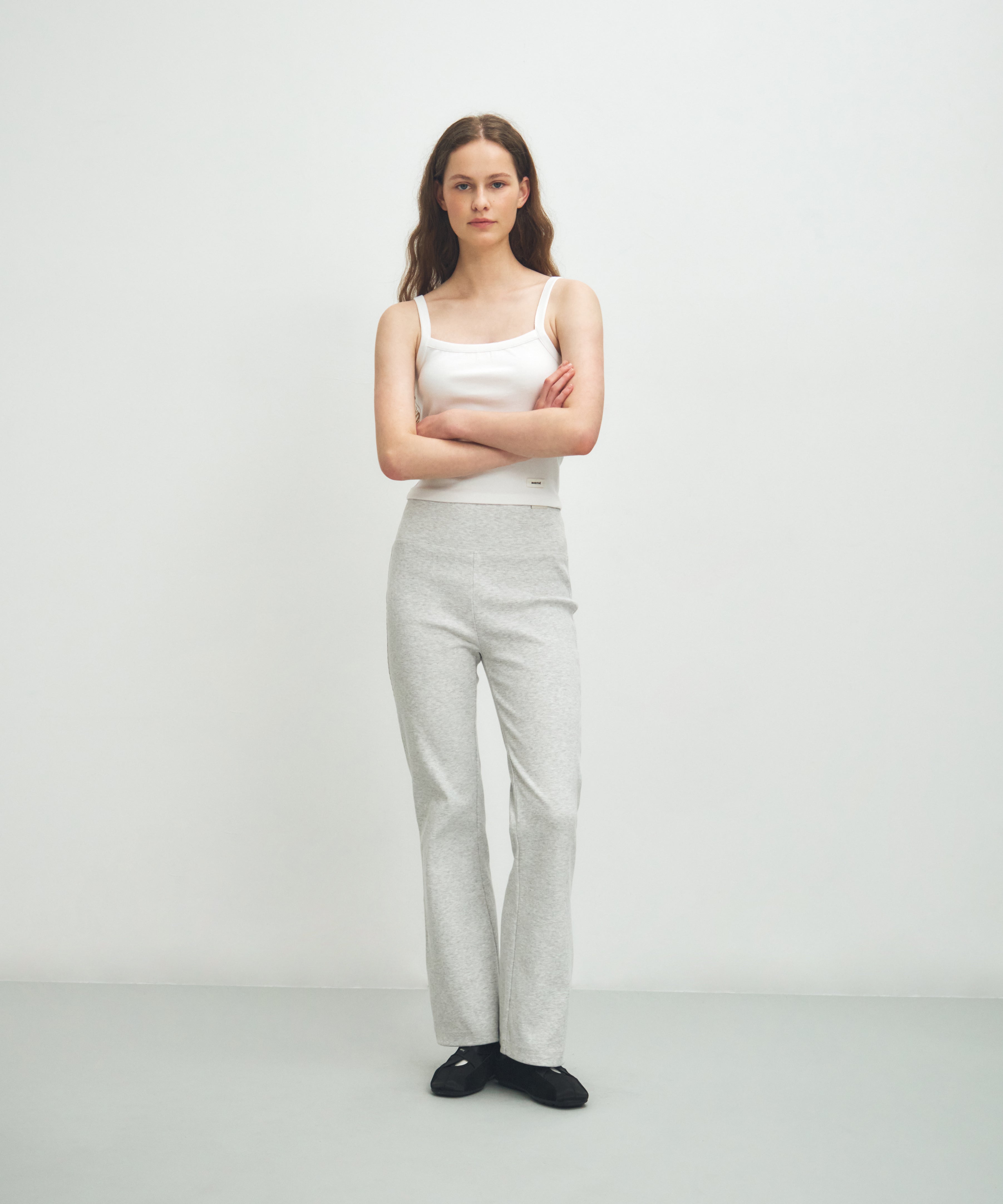 W BASIC STRING CROP SLEEVELESS