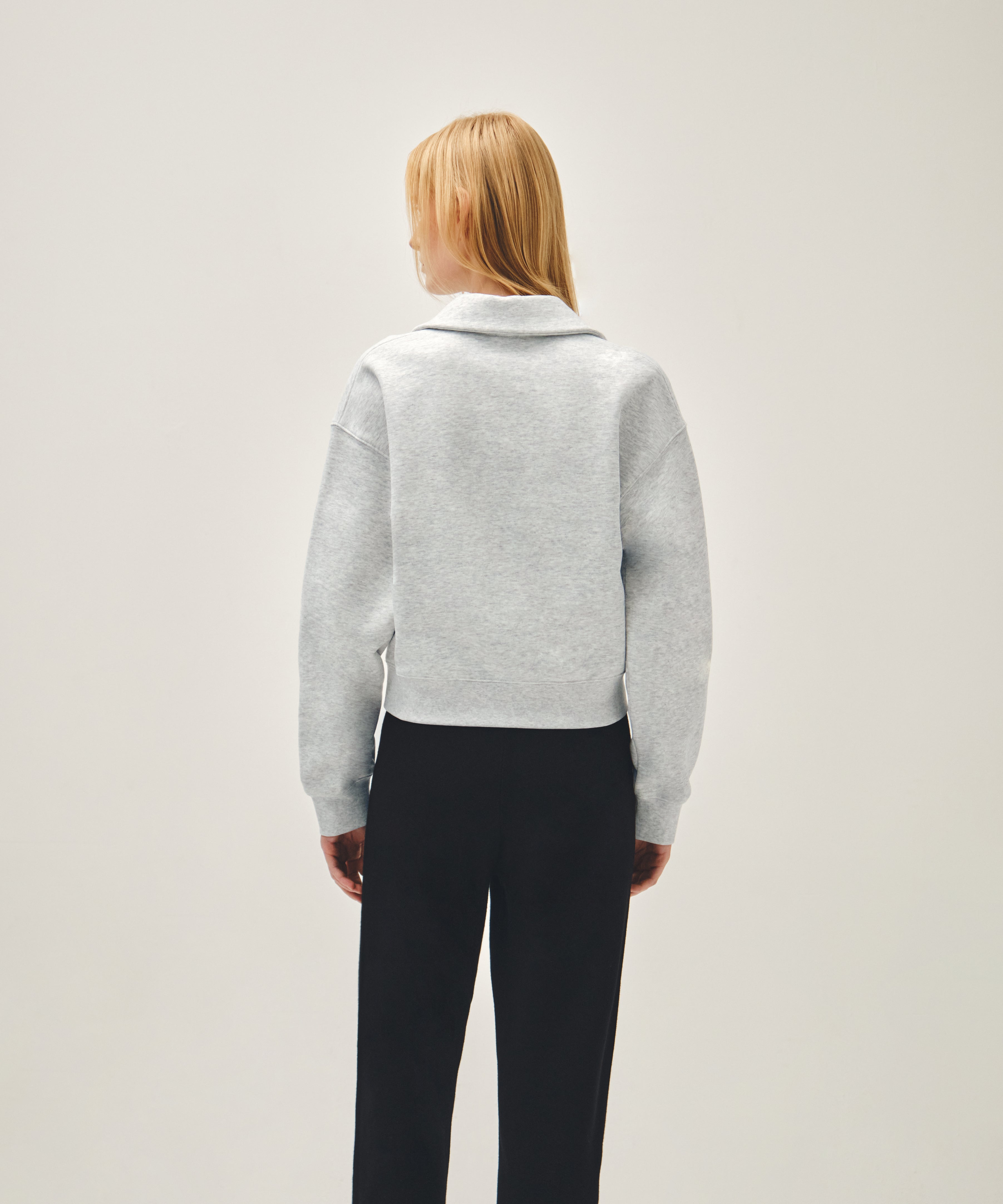W DOODLE CLASSIC LOGO COLLAR SWEATSHIRT