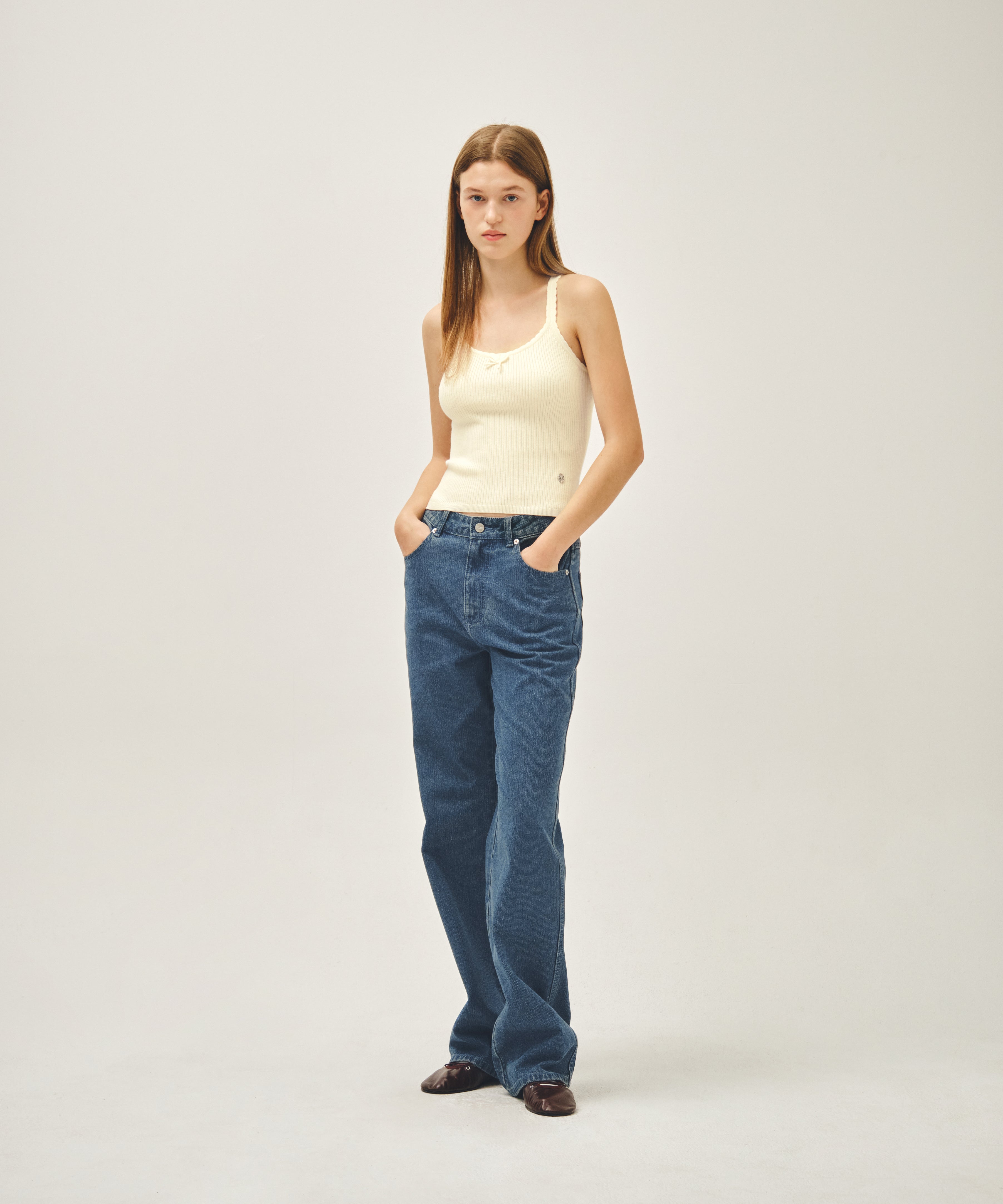 W BASIC KNIT CARDIGAN SETUP